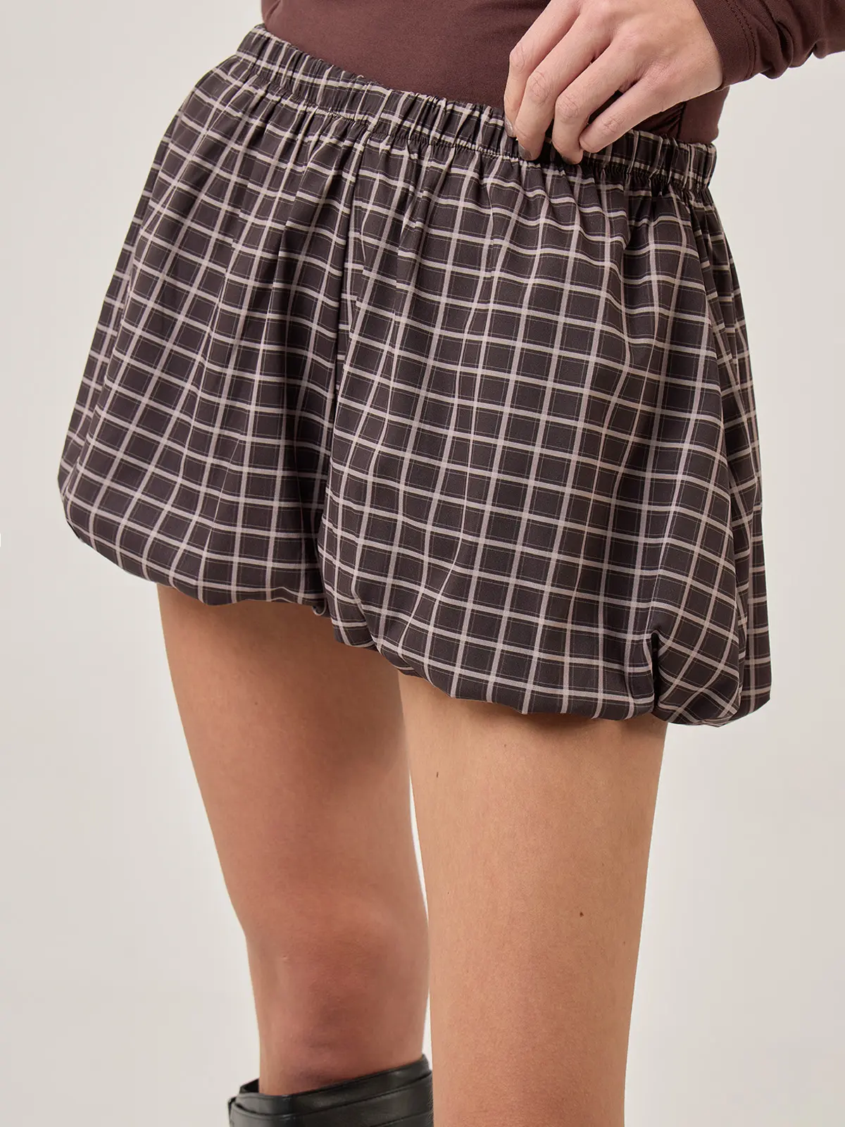 FALDA SHORT MUJER INDEX CUADRO - 4
