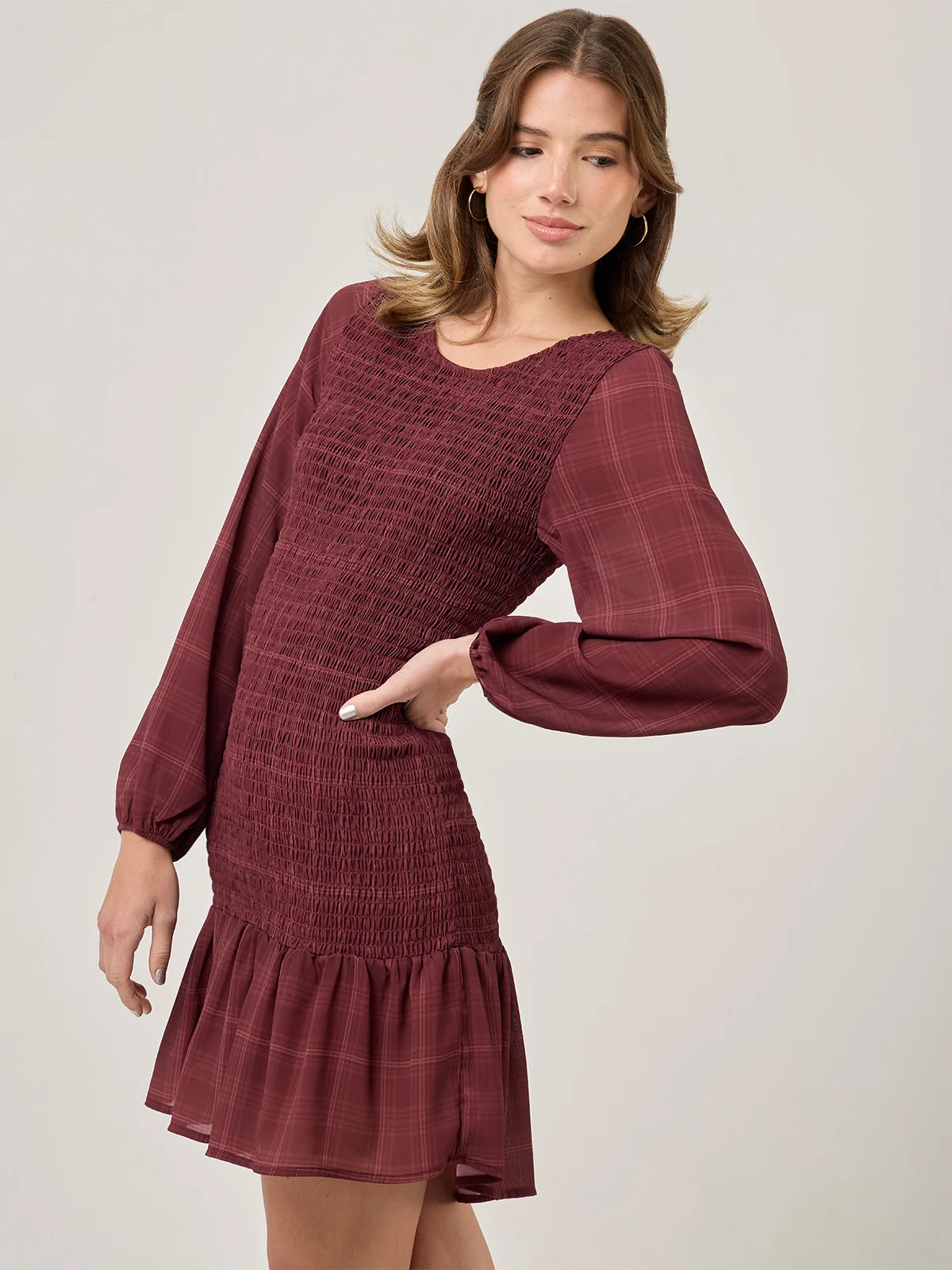 VESTIDO CORTO MUJER INDEX CUADRO - 3