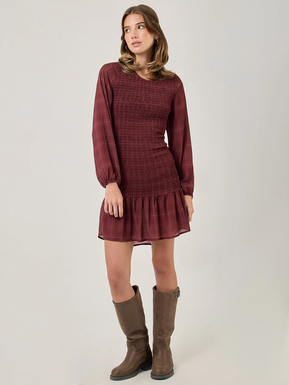 VESTIDO CORTO MUJER INDEX CUADRO - 5