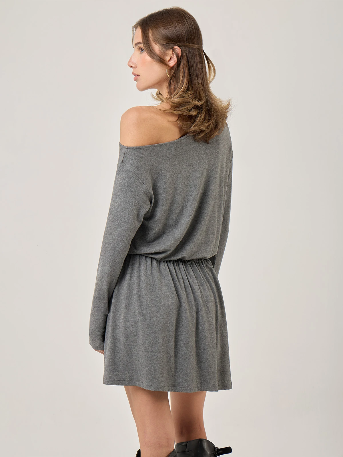 VESTIDO CORTO MUJER INDEX ASIMETRIC - 2