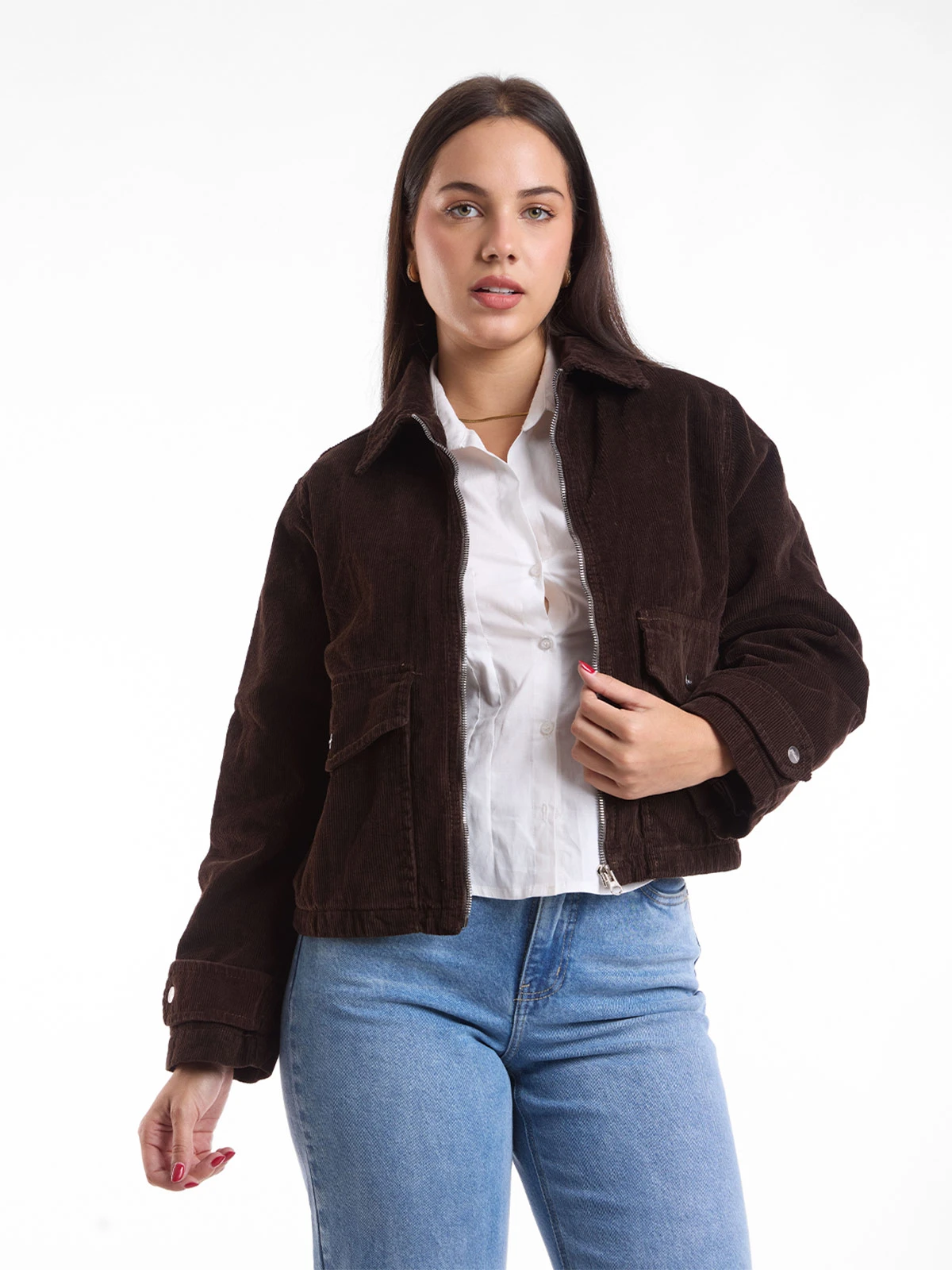 CASACA COTELÉ MUJER METAL JEANS CON FORRO CHABELY - 2