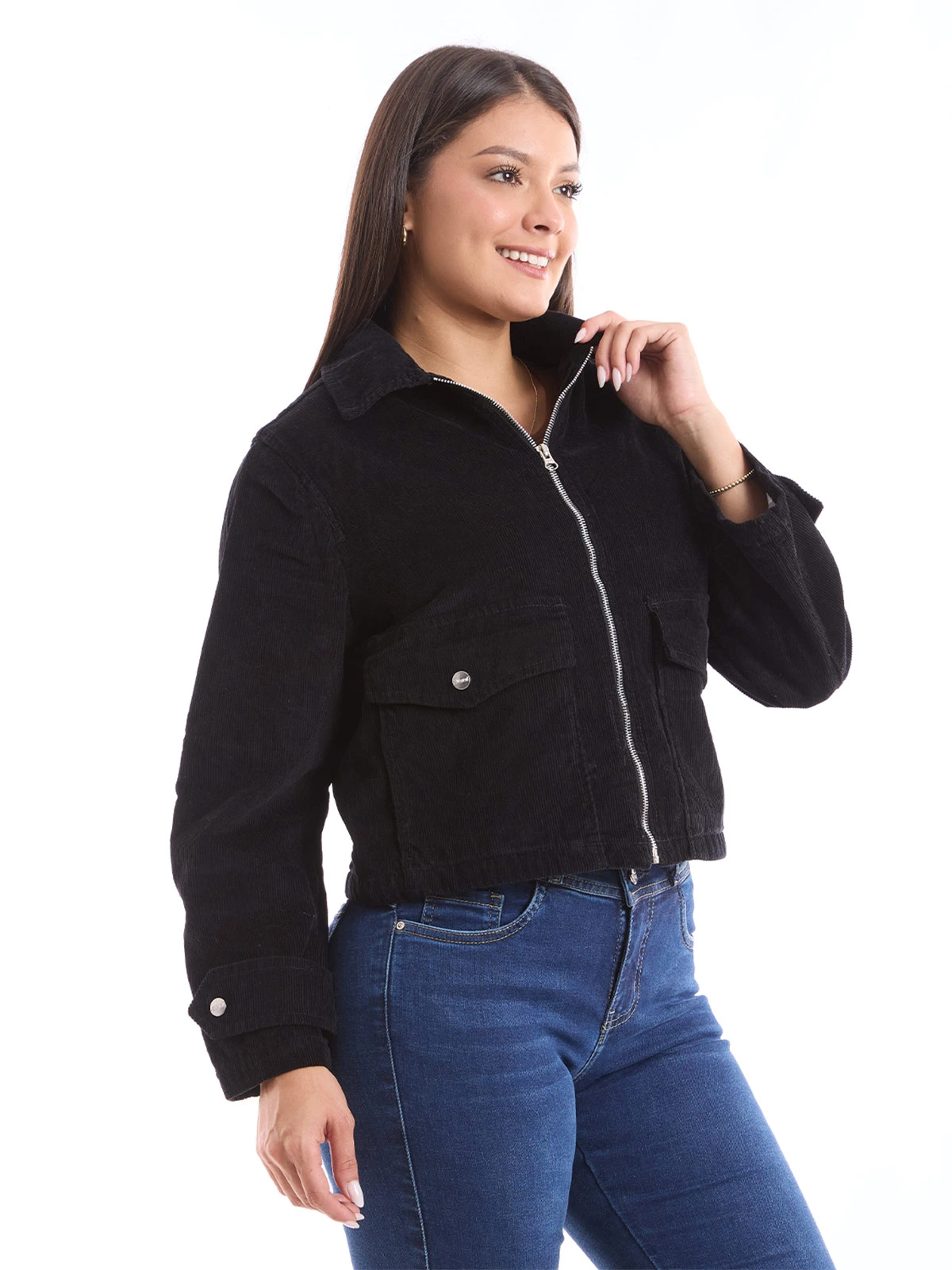 CASACA COTELÉ MUJER METAL JEANS CON FORRO CHABELY - 2