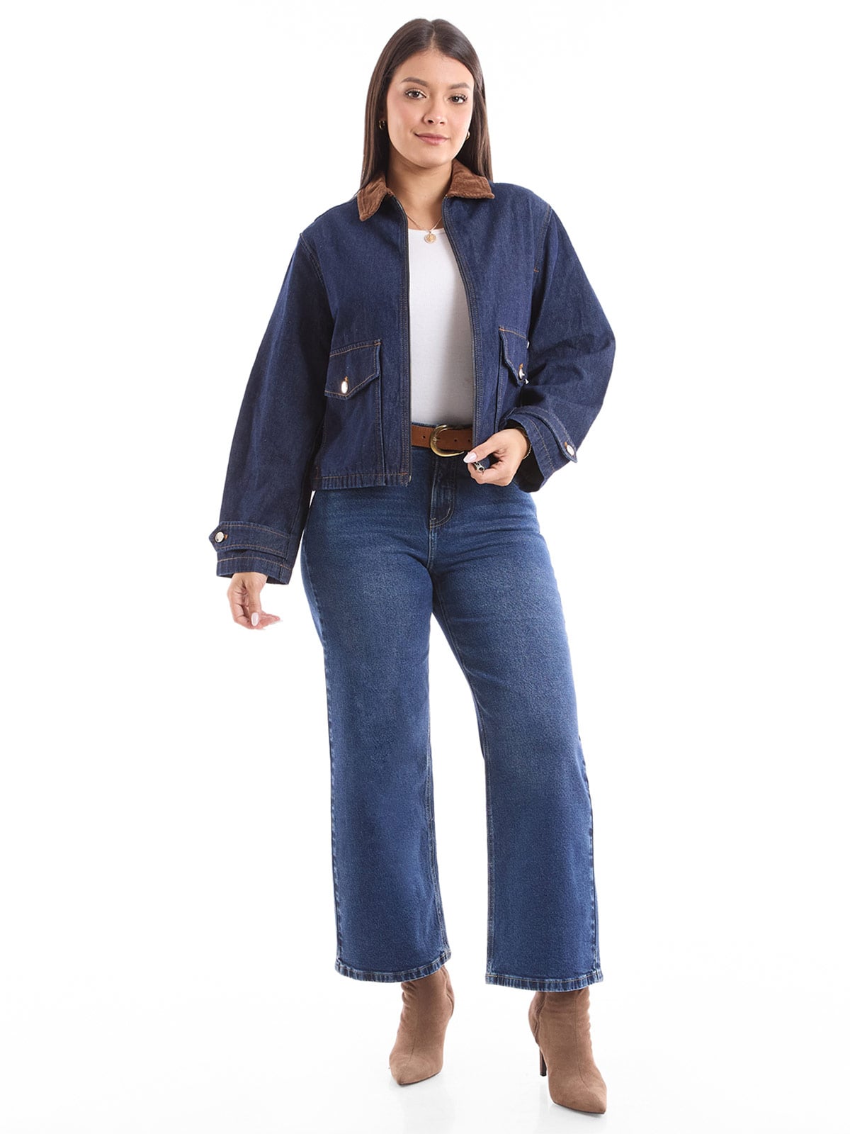 CASACA DENIM MUJER METAL JEANS MARIELA - 1