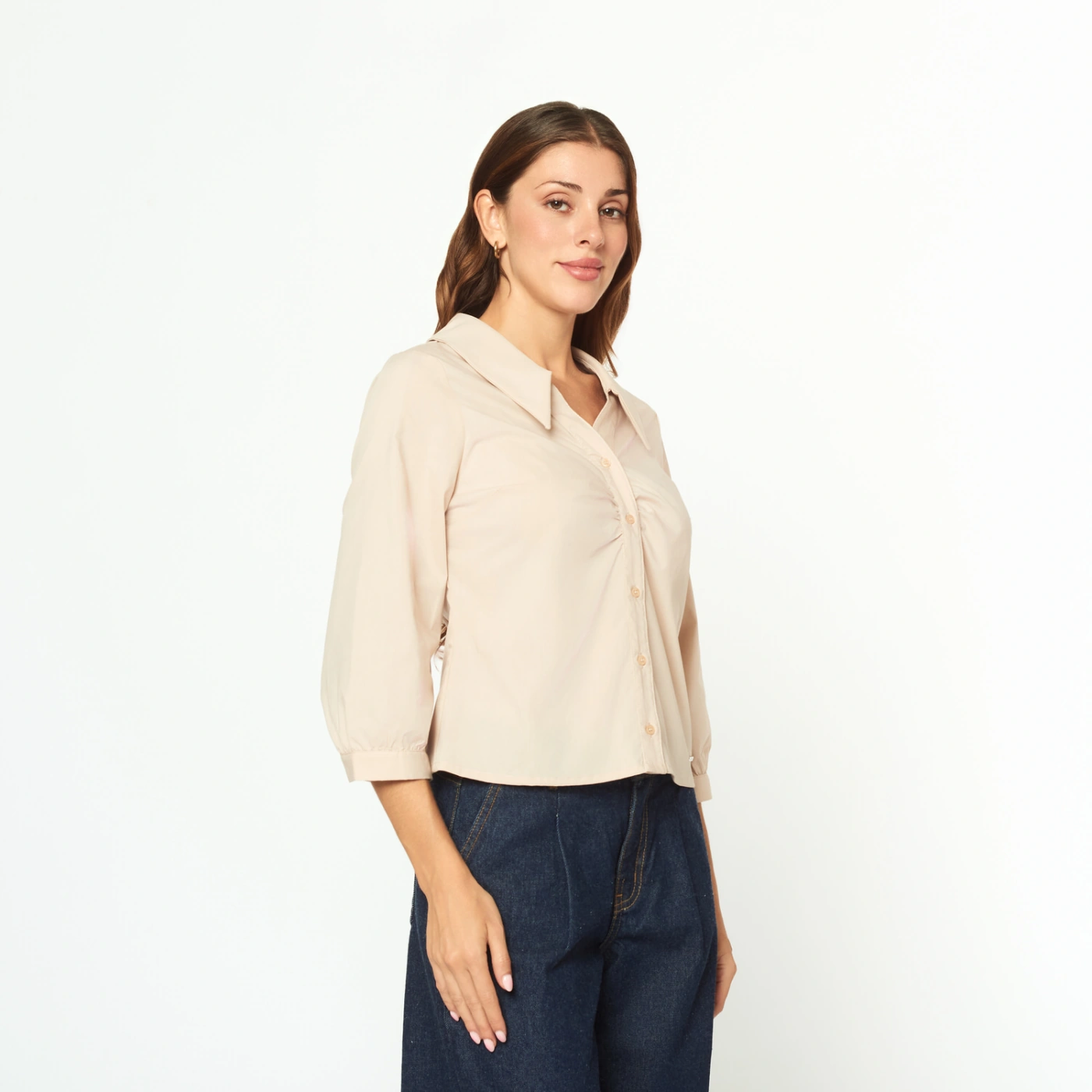 BLUSA MANGA 3/4 MUJER MENTHA Y CHOCOLATE AISHA - 3