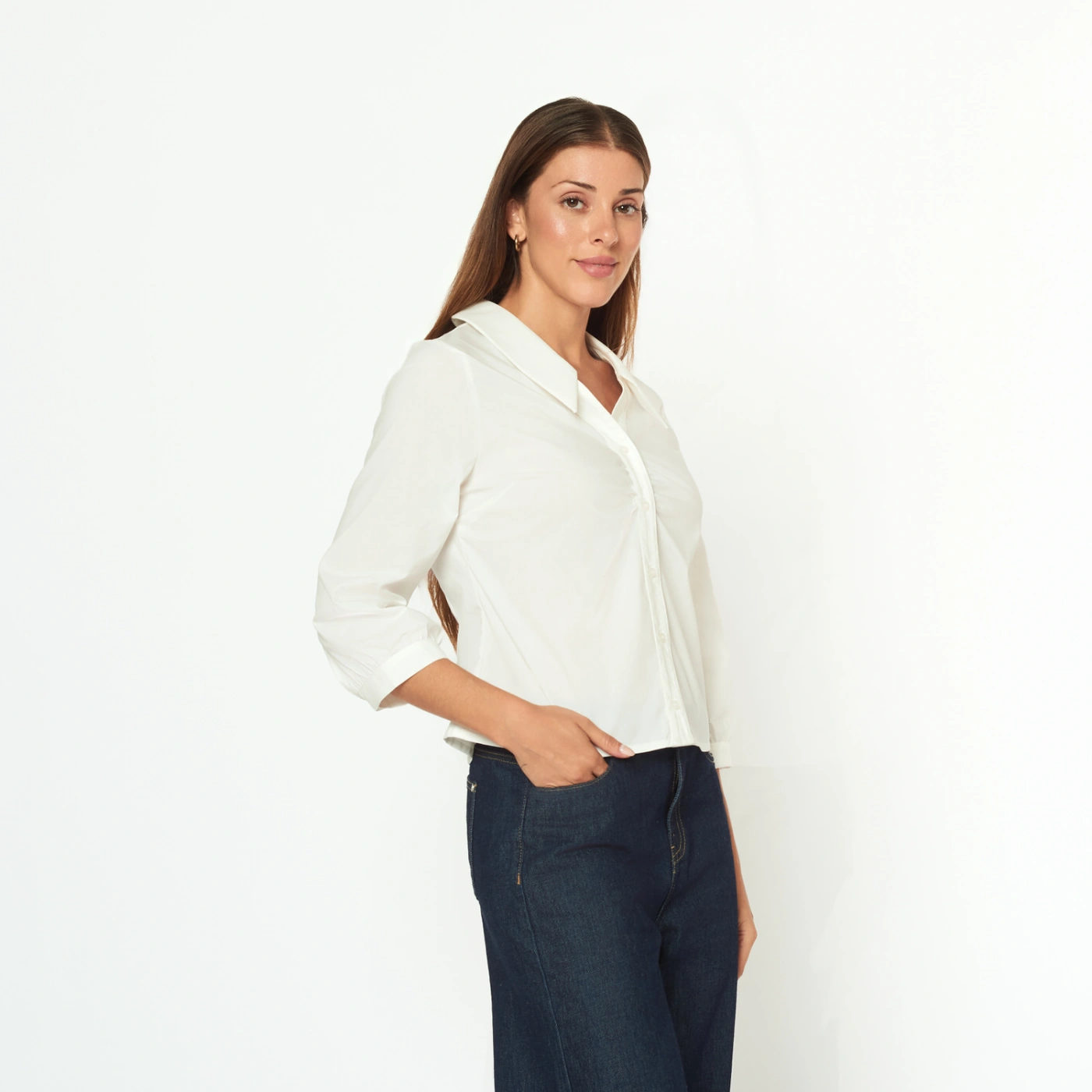 BLUSA MANGA 3/4 MUJER MENTHA Y CHOCOLATE AISHA - 3
