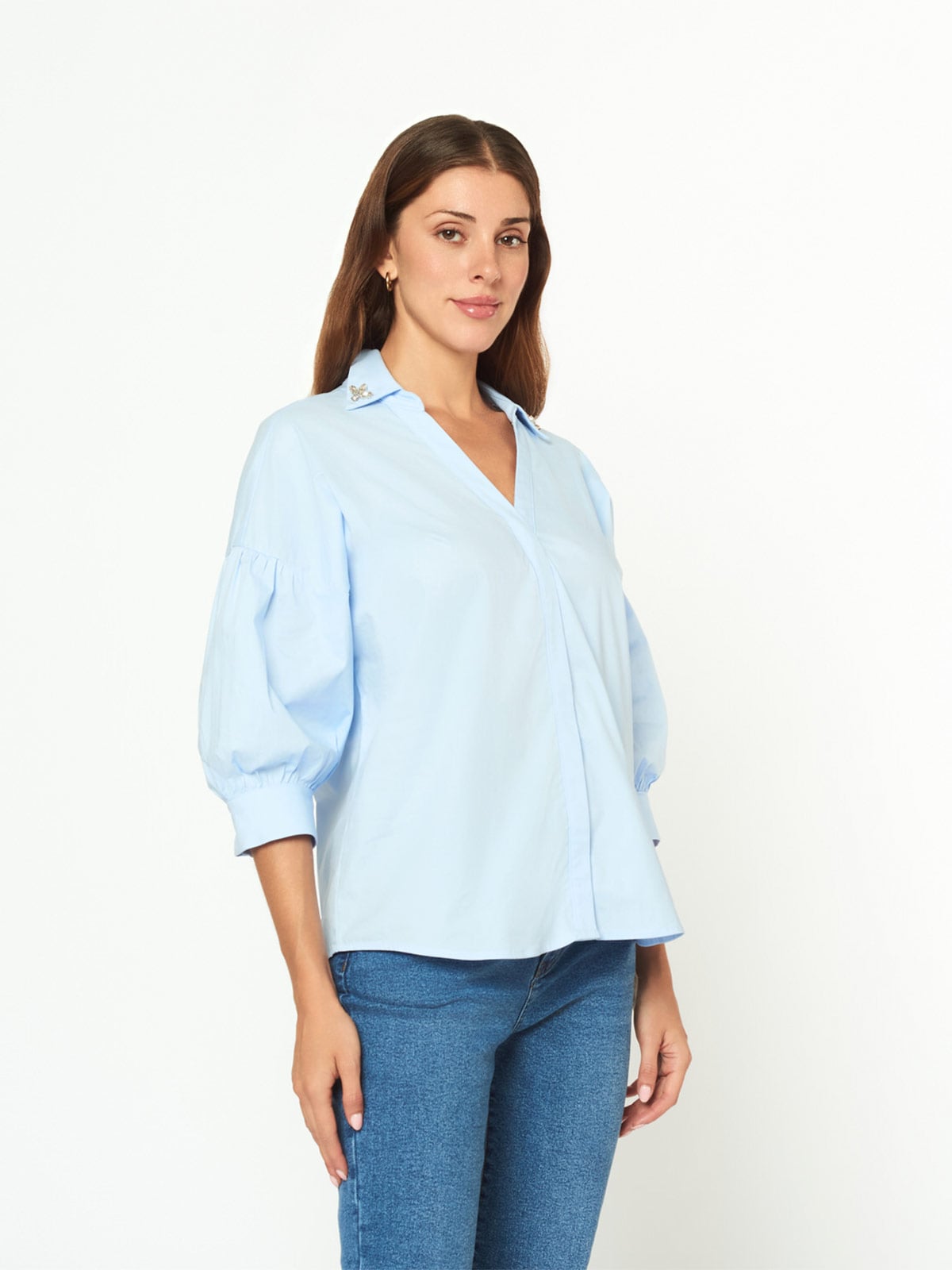 BLUSA MANGA 3/4 MUJER MENTHA Y CHOCOLATE AMAIRA - 2