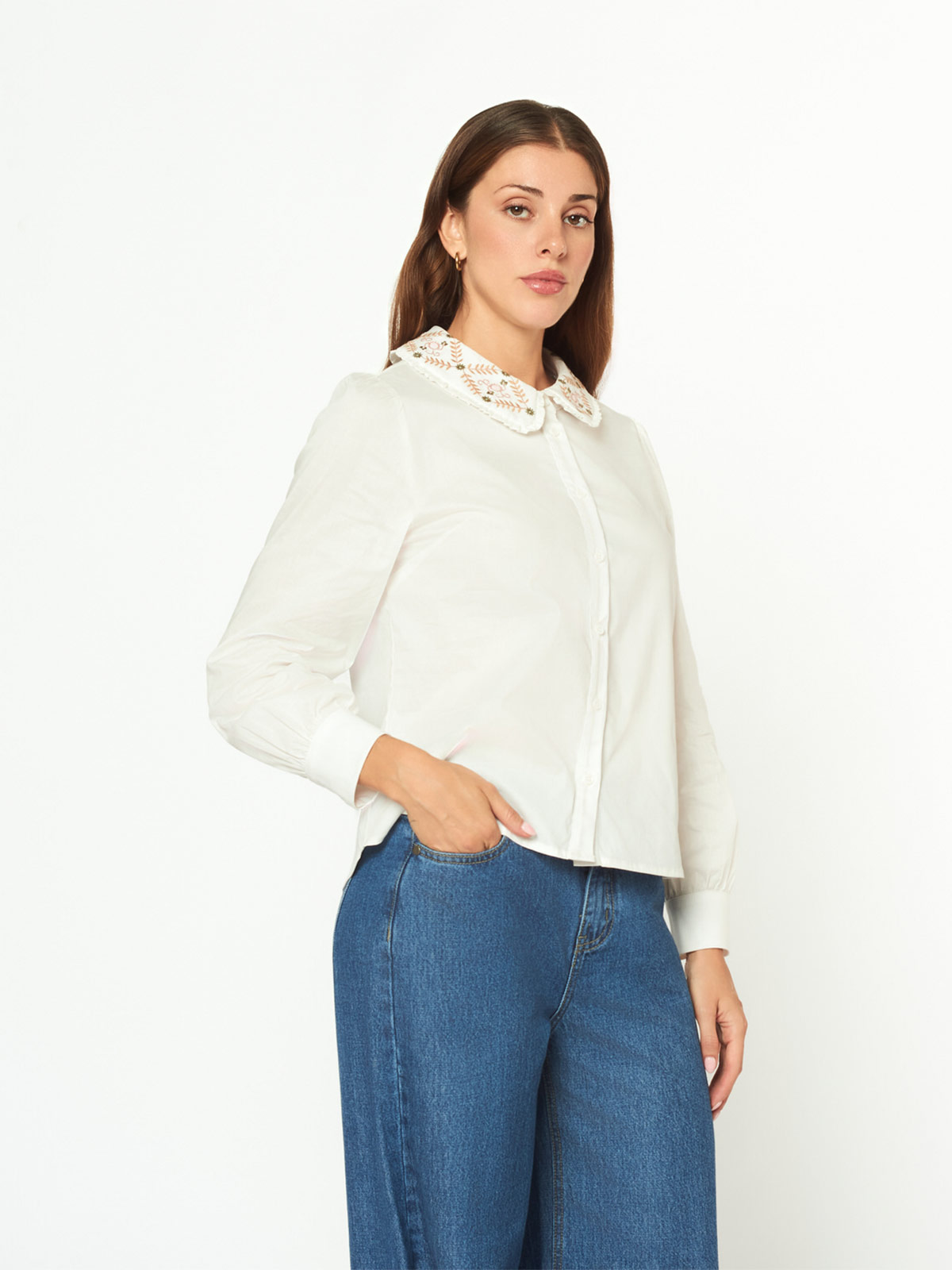 BLUSA MANGA LARGA MUJER MENTHA Y CHOCOLATE LILA - 2