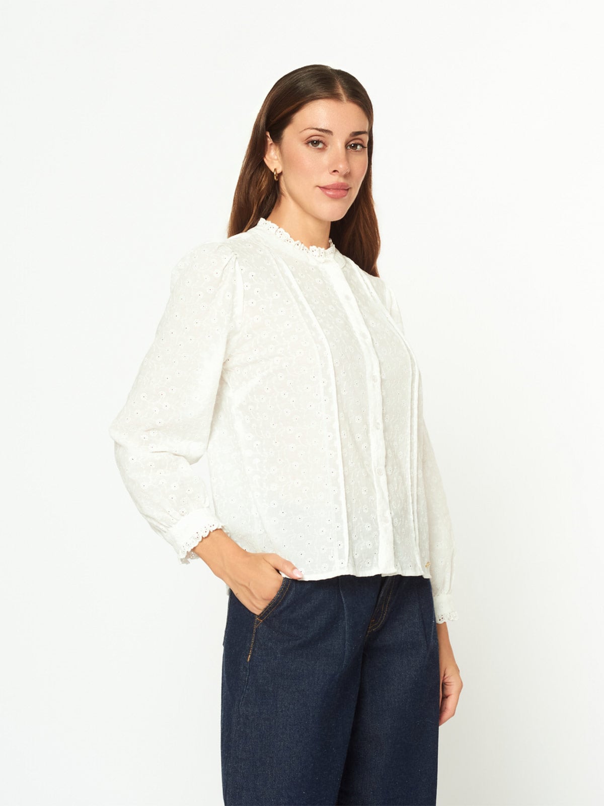 BLUSA MANGA LARGA MUJER MENTHA Y CHOCOLATE LILITH - 2