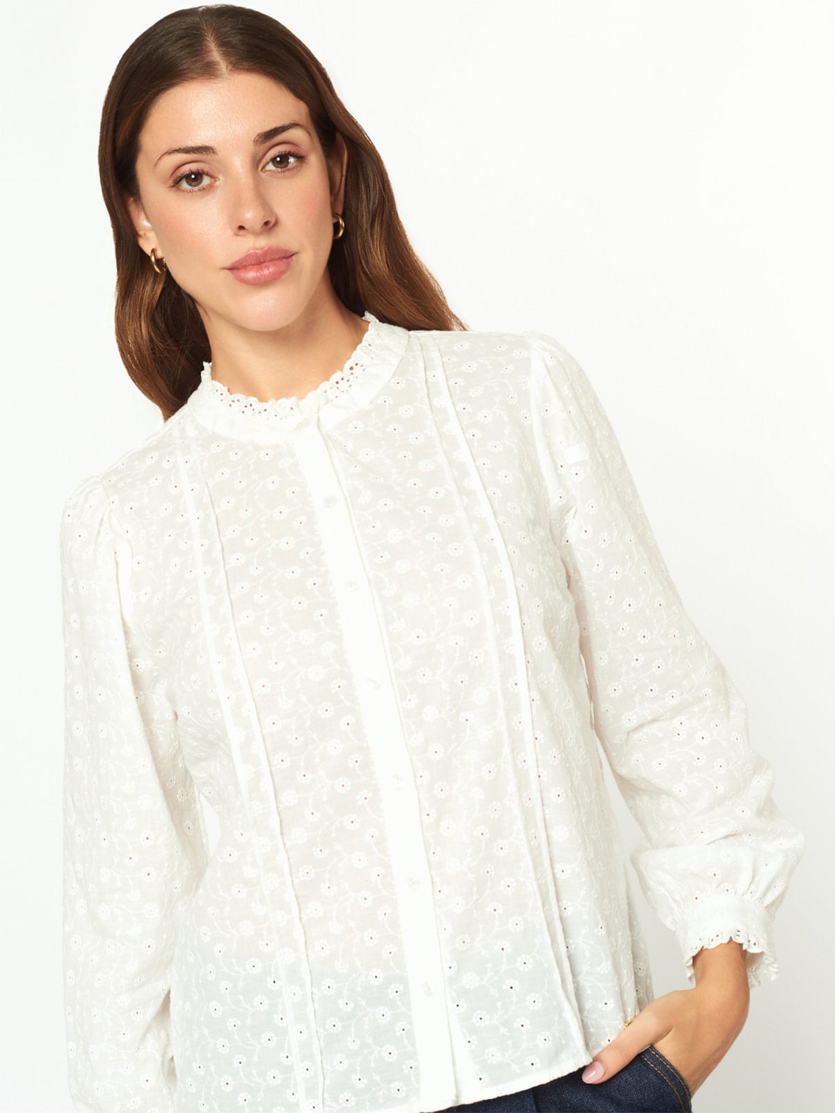 BLUSA MANGA LARGA MUJER MENTHA Y CHOCOLATE LILITH - 4
