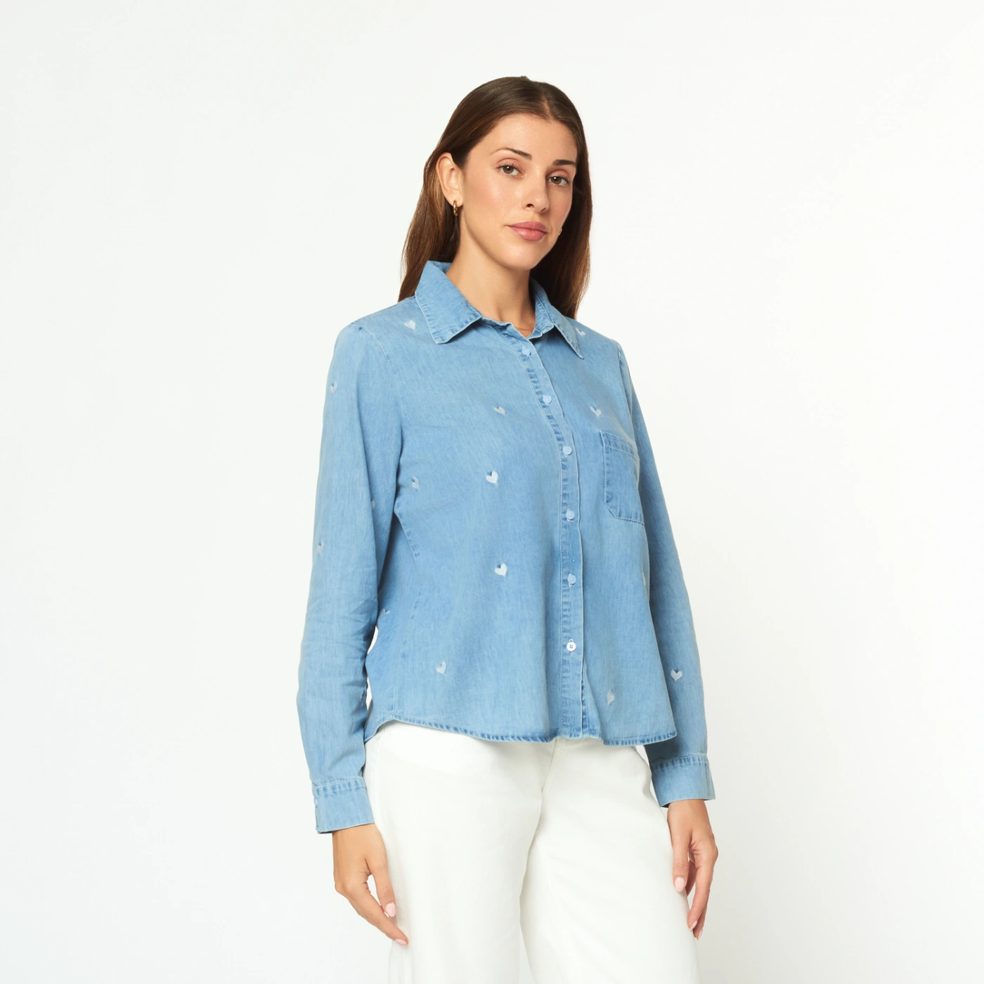 BLUSA ALGODÓN  MANGA LARGA MUJER MENTHA Y CHOCOLATE SALOME - 3