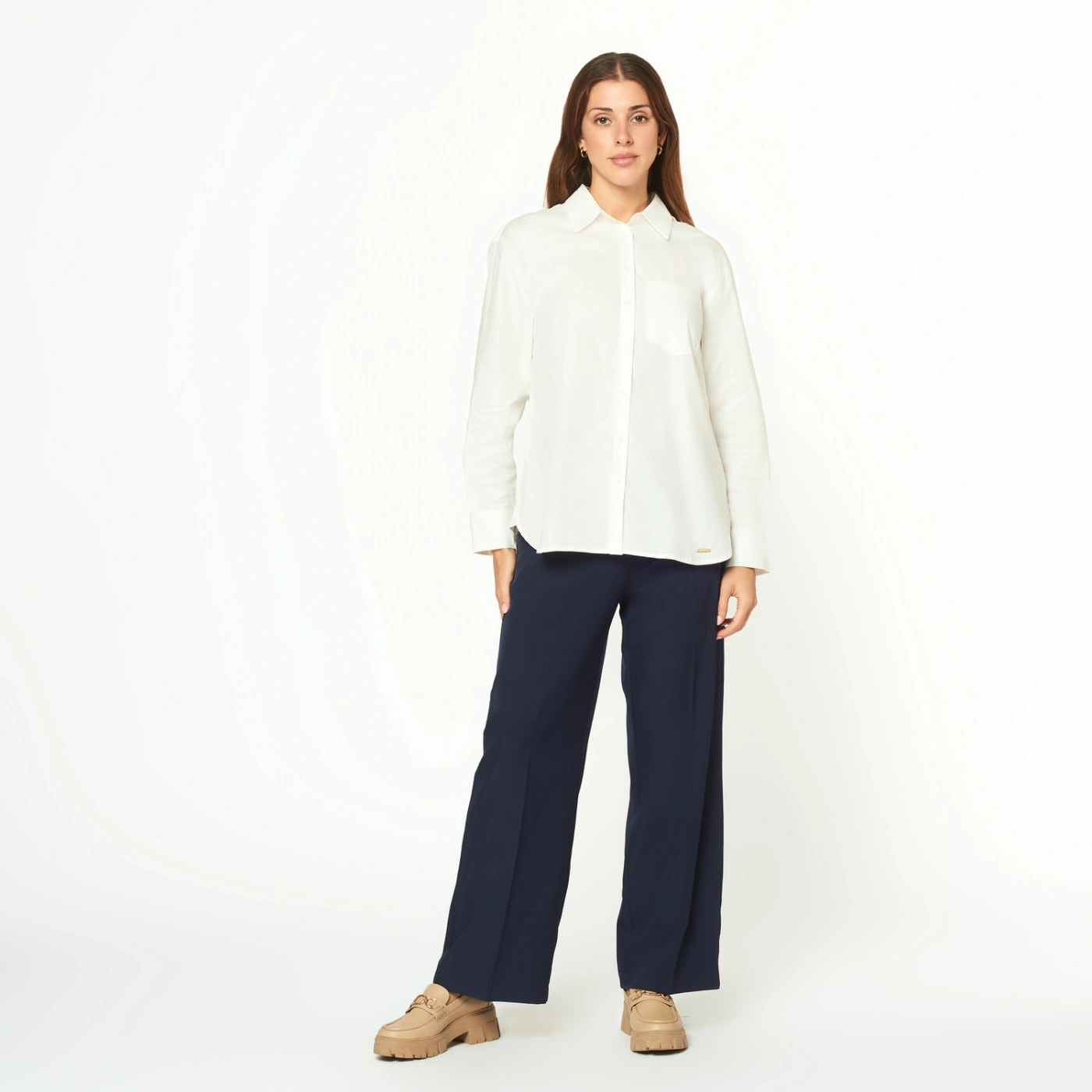 BLUSA MANGA LARGA MUJER MENTHA Y CHOCOLATE SANDIE - 1