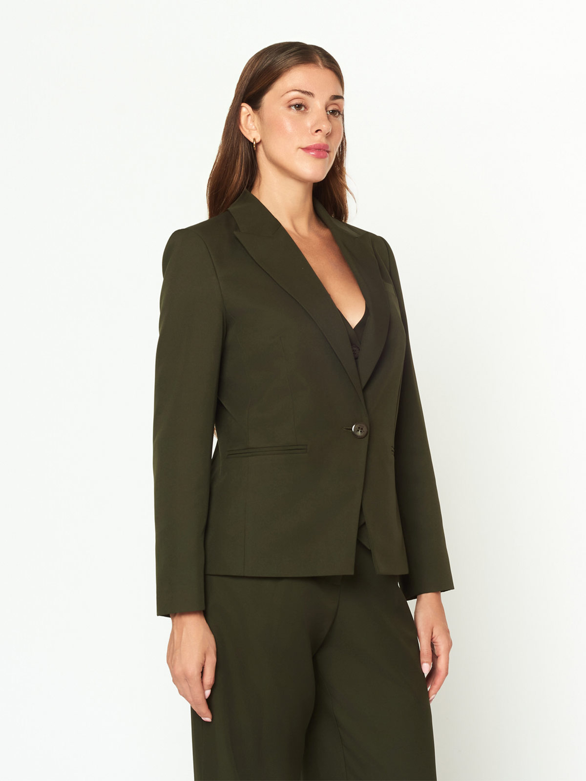 BLAZER MUJER MENTHA Y CHOCOLATE LUCIEL - 2