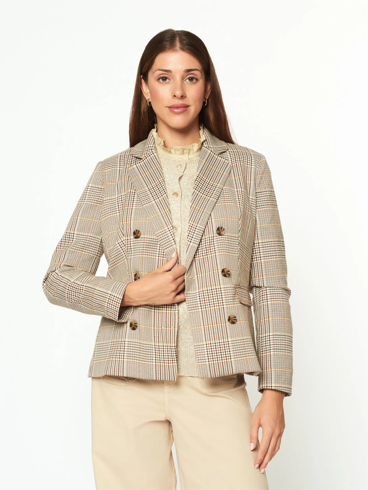 BLAZER MUJER MENTHA Y CHOCOLATE RAFAELA - 1
