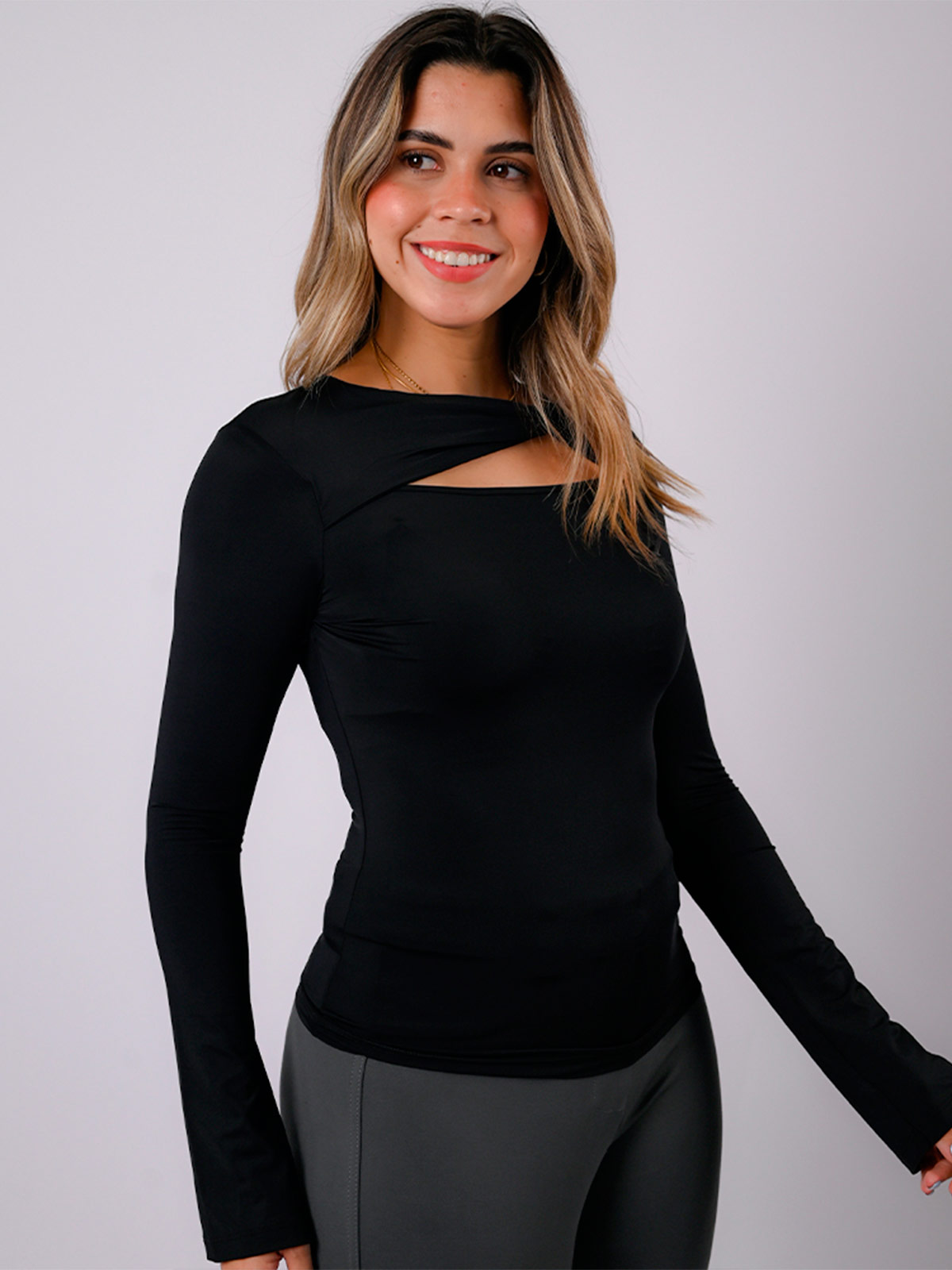POLO MANGA LARGA MUJER BLACKOUT ARACELI M26 - 2