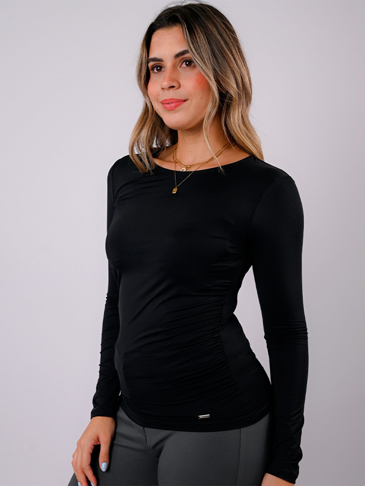 POLO MANGA LARGA MUJER BLACKOUT THANIA M26 - 3