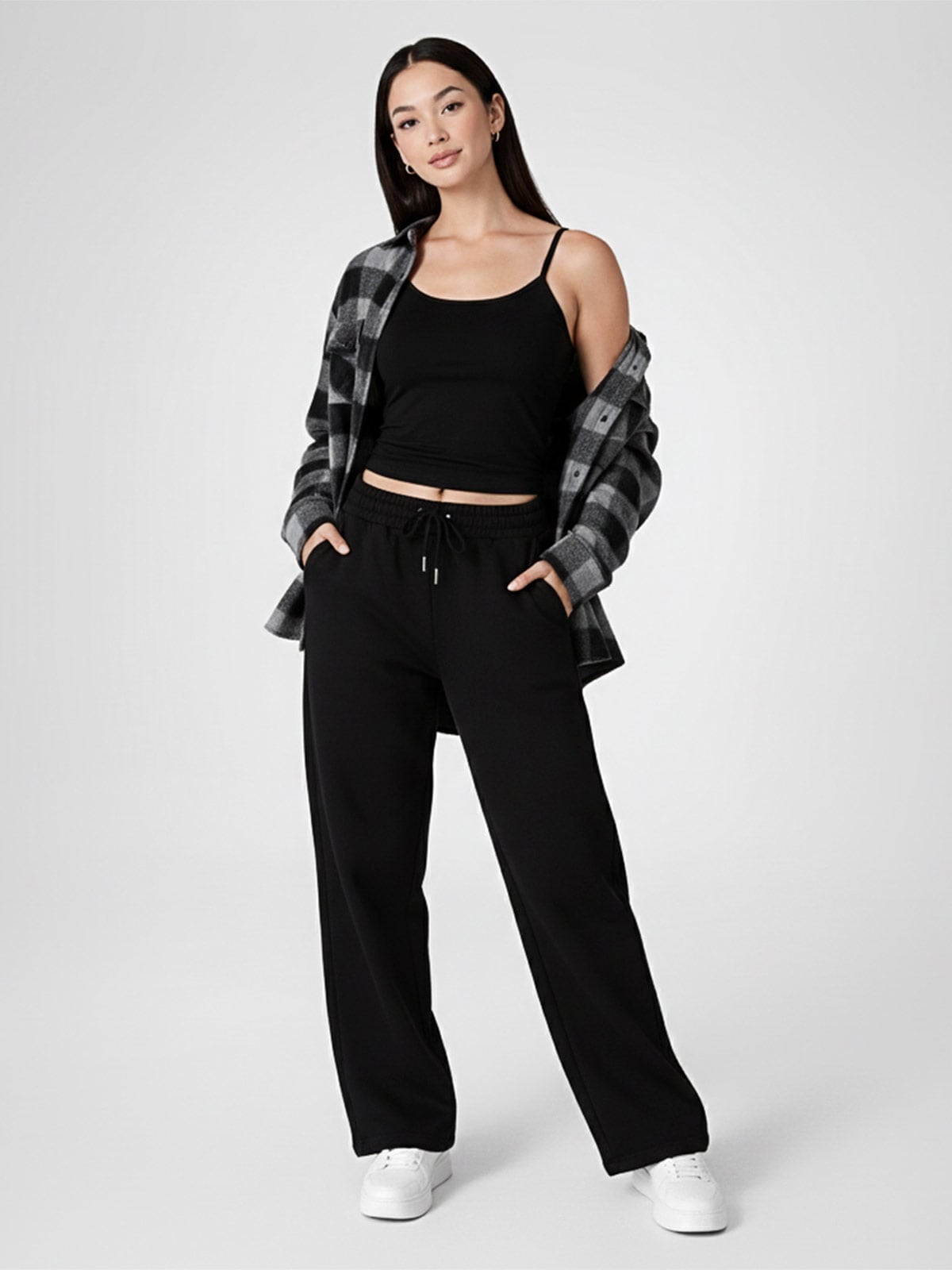 PANTALÓN FRANELA STRAIGHT MUJER SQUEEZE BROOKEH - 1