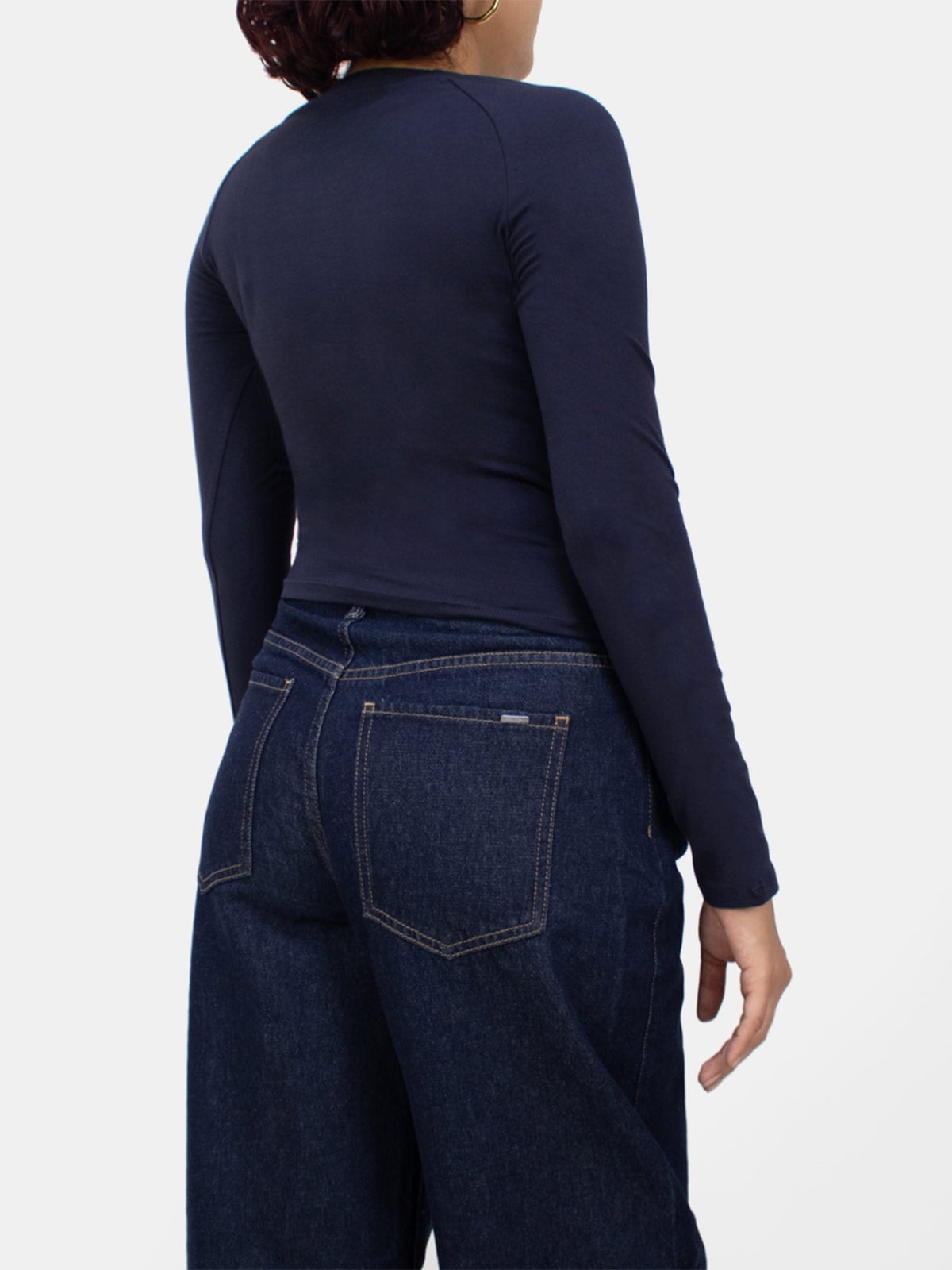 POLO MANGA LARGA MUJER KAYRA POBLET PERFECT FIT RANGLAN ASENTADO - 2