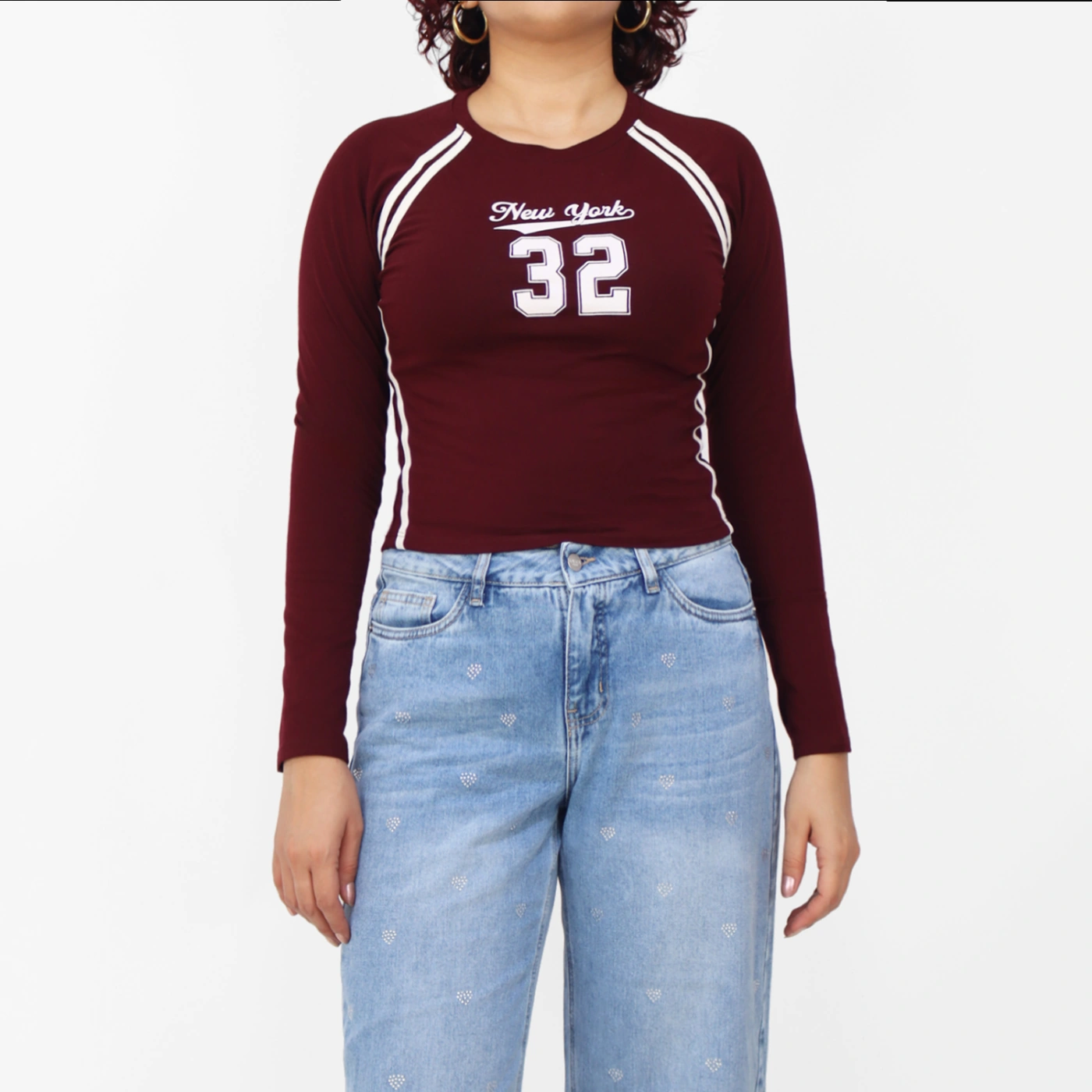 POLO MANGA LARGA MUJER KAYRA POBLET PERFECT FIT RANGLAN ASENTADO - 1