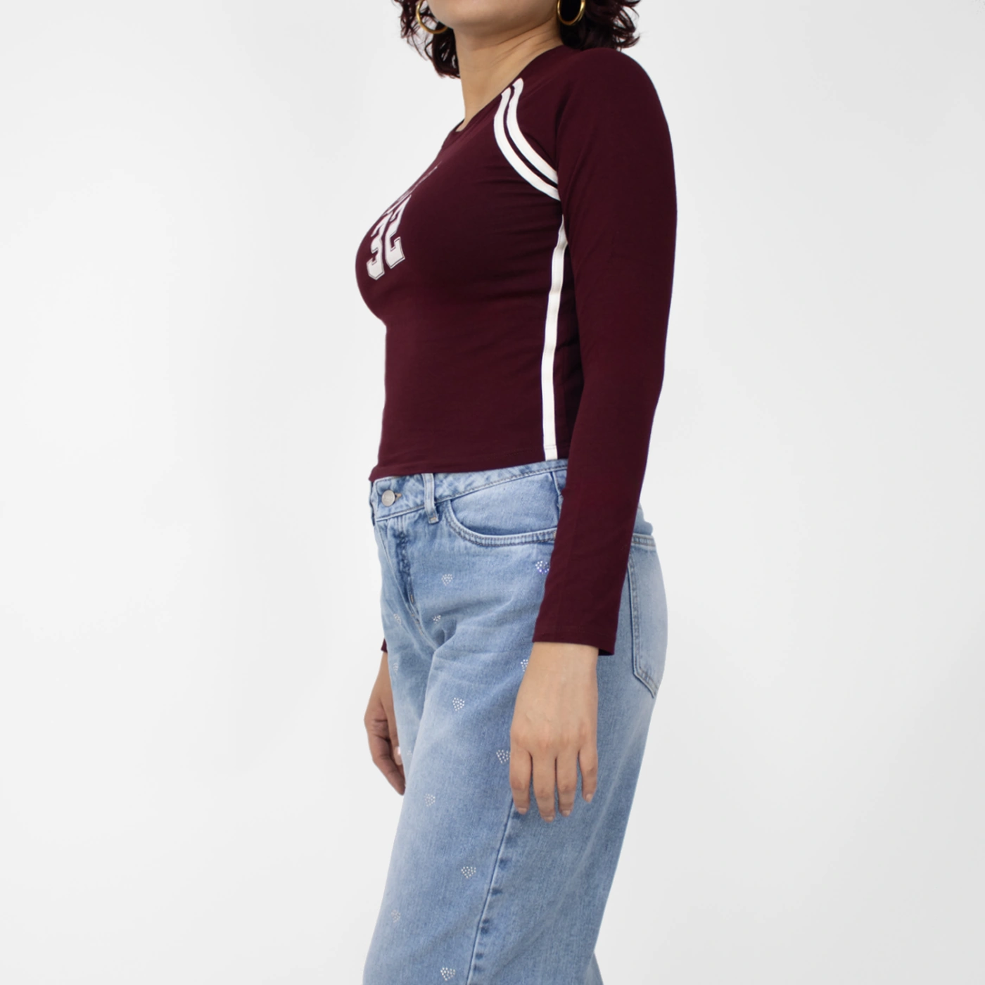 POLO MANGA LARGA MUJER KAYRA POBLET PERFECT FIT RANGLAN ASENTADO - 2