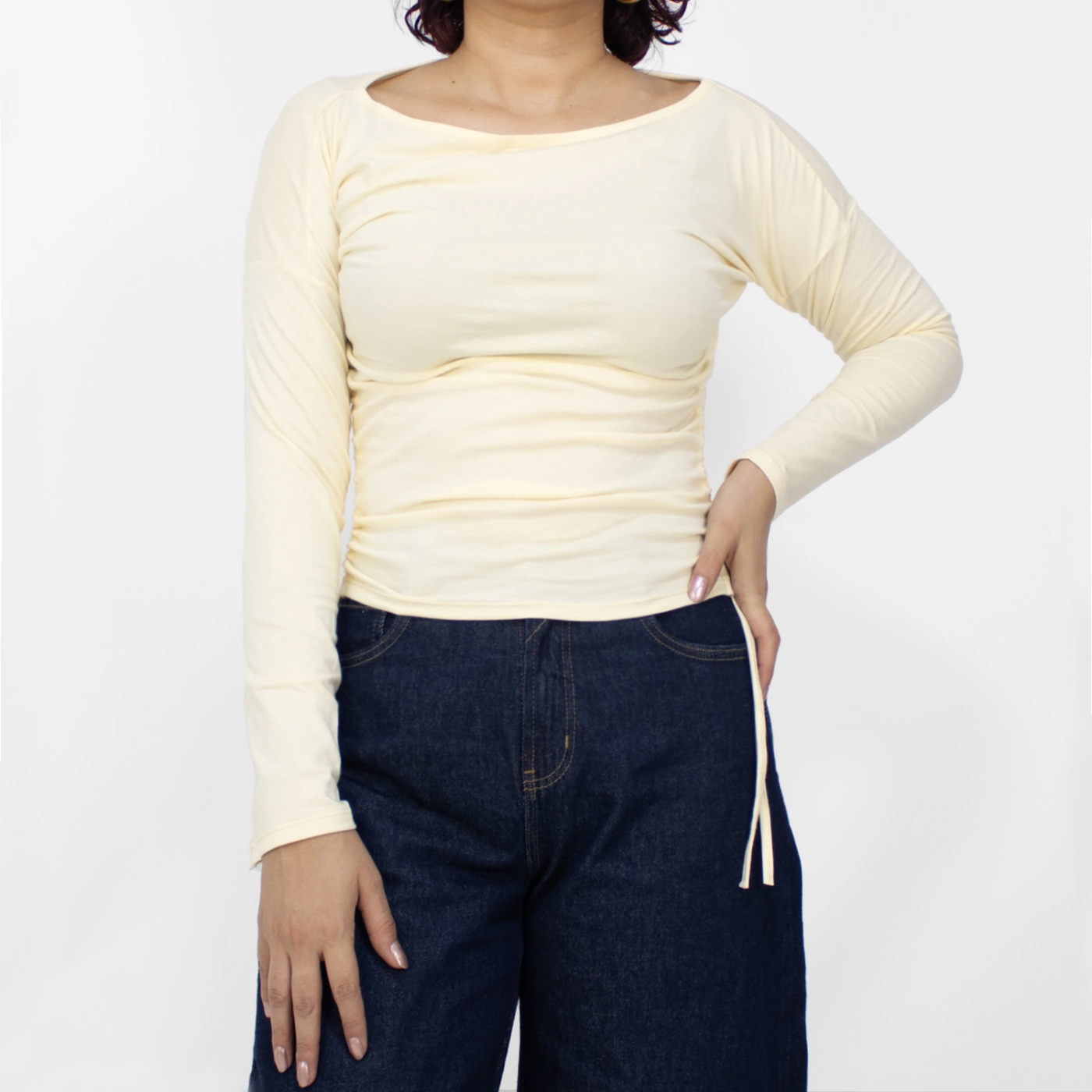 POLO MANGA LARGA MUJER KAYRA POBLET PERFECT FIT ASIMÉTRICA - 1