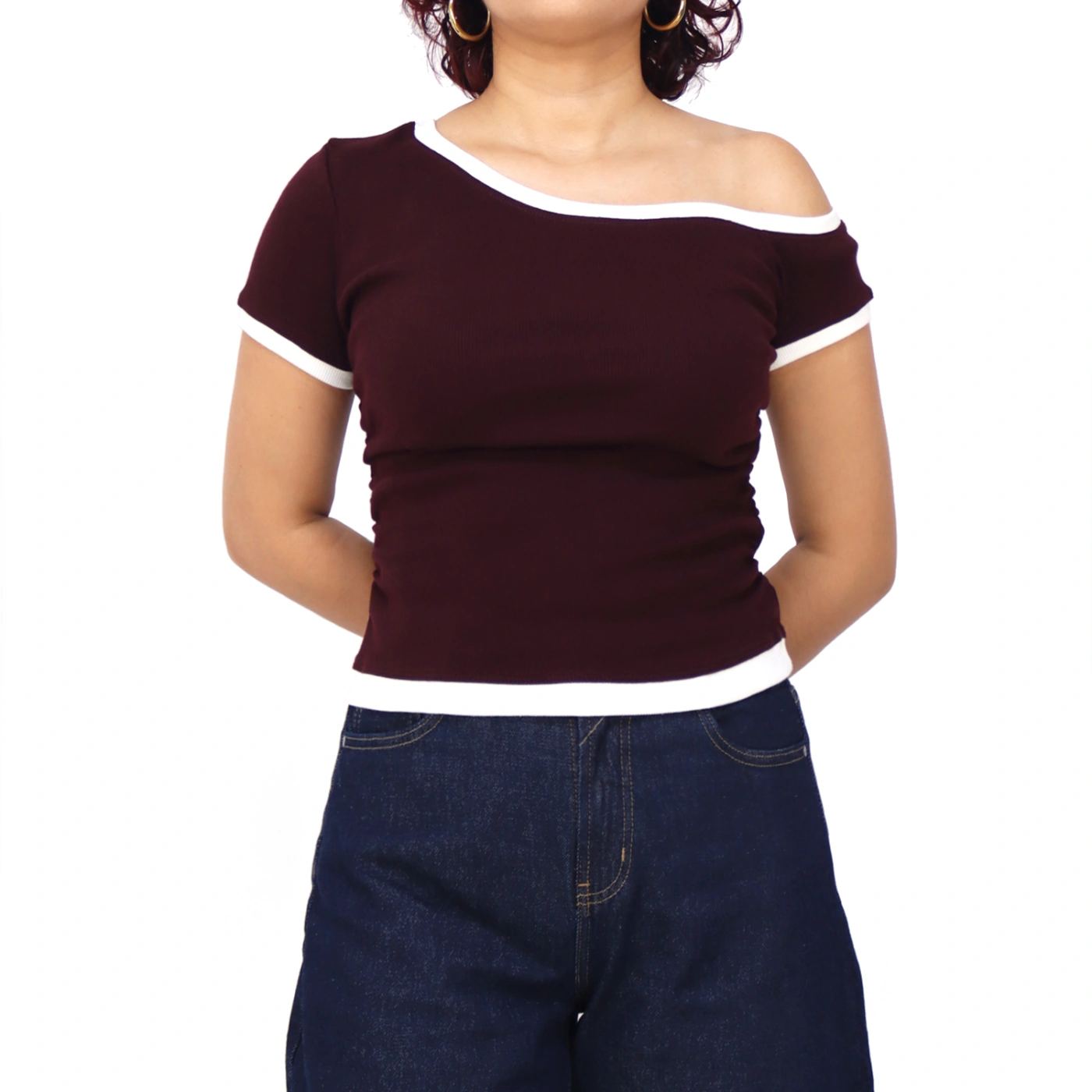 POLO MANGA CORTARIB MUJER KAYRA POBLET PERFECT FIT ASIMÉTRICO HOMBRO - 1
