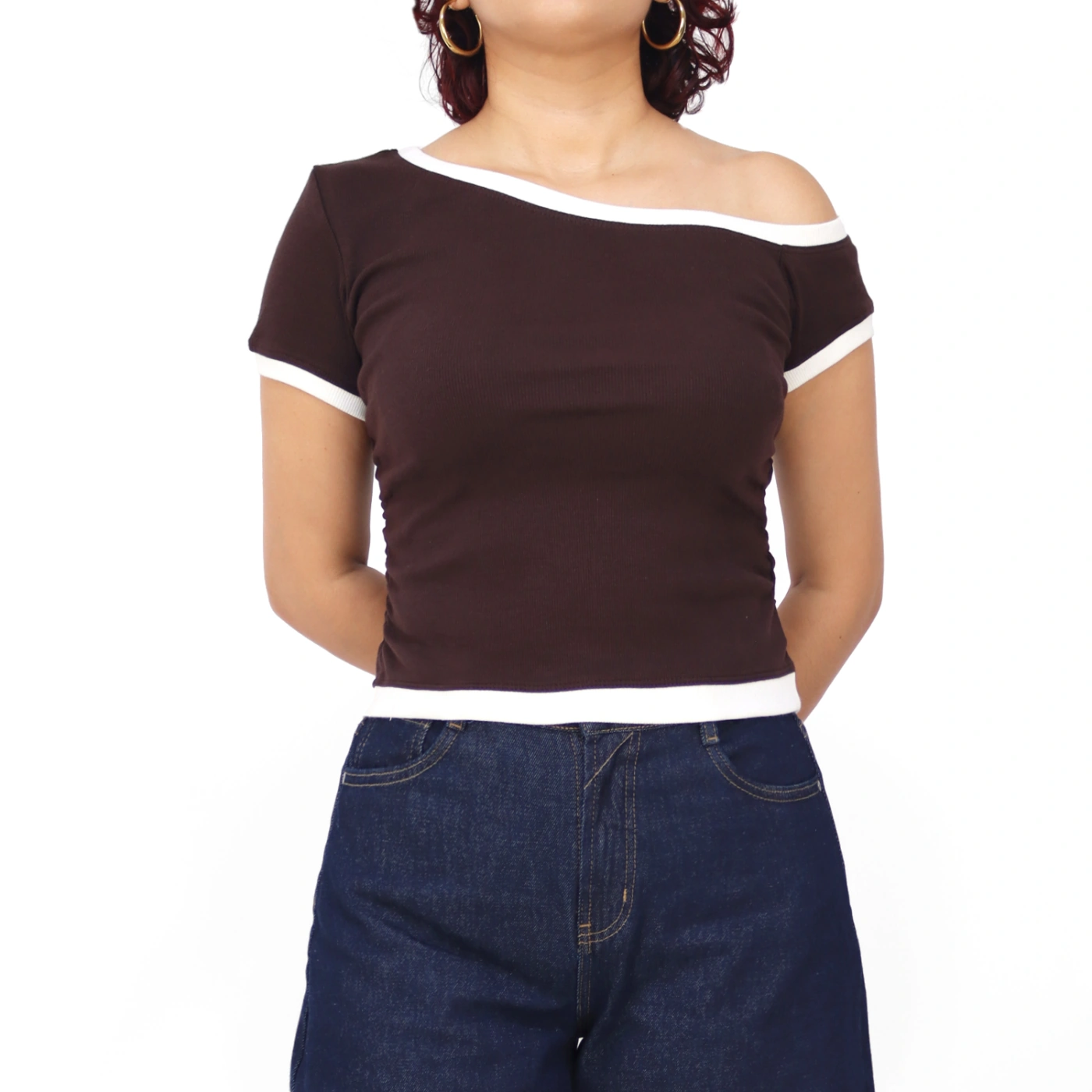 POLO MANGA CORTARIB MUJER KAYRA POBLET PERFECT FIT ASIMÉTRICO HOMBRO - 1