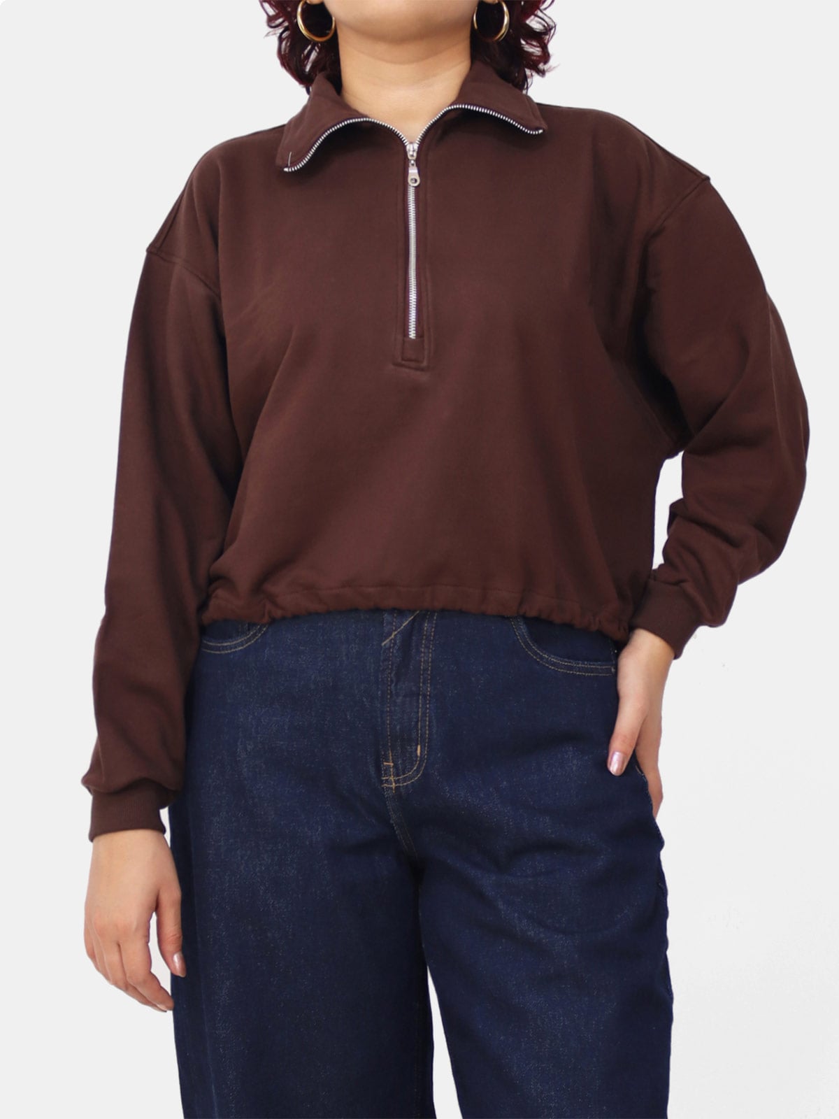 POLERA MUJER KAYRA POBLET PERFECT FIT ZIP ABULLONADO - 1