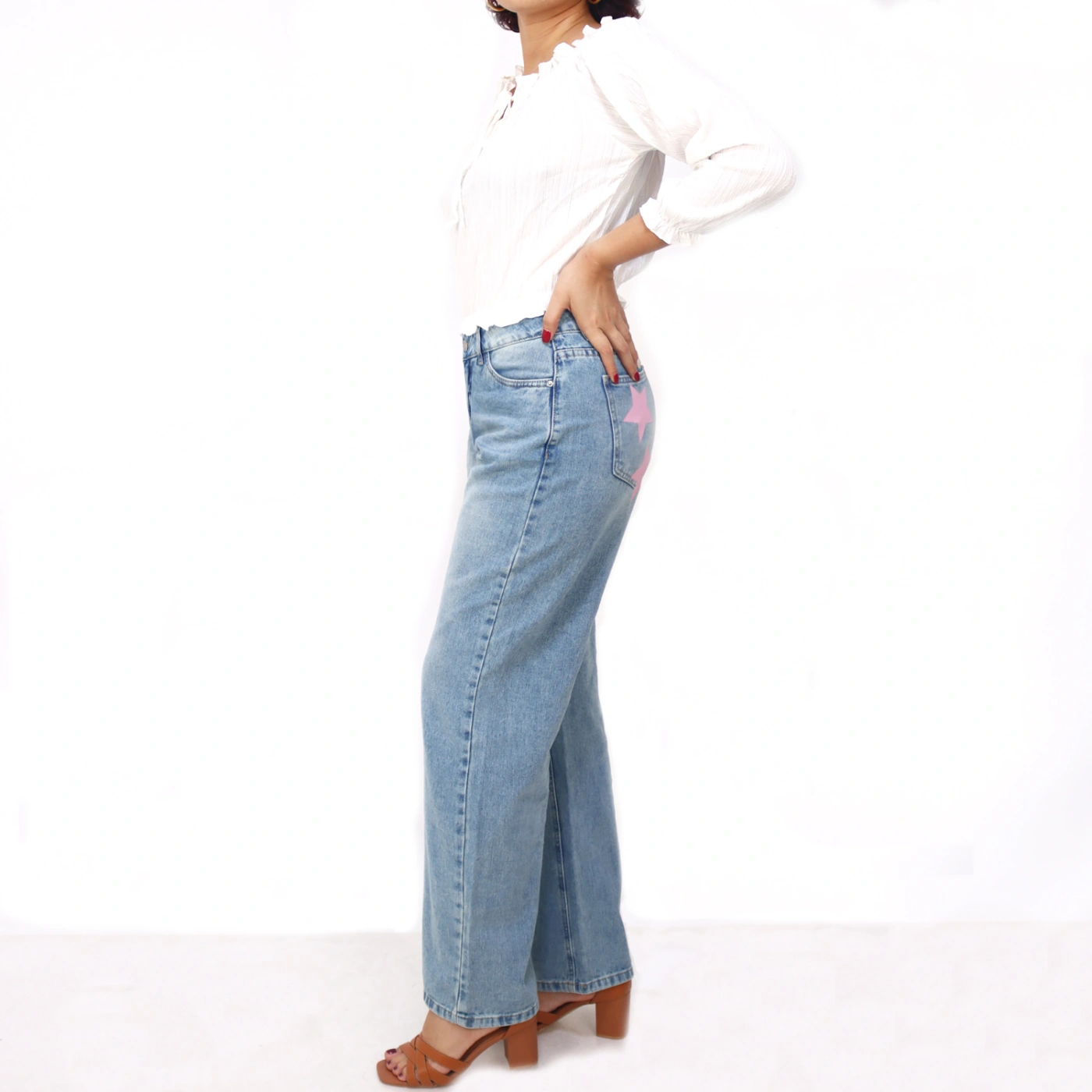 JEAN STRAIGHT  MUJER KAYRA POBLET PERFECT FIT PINK - 2