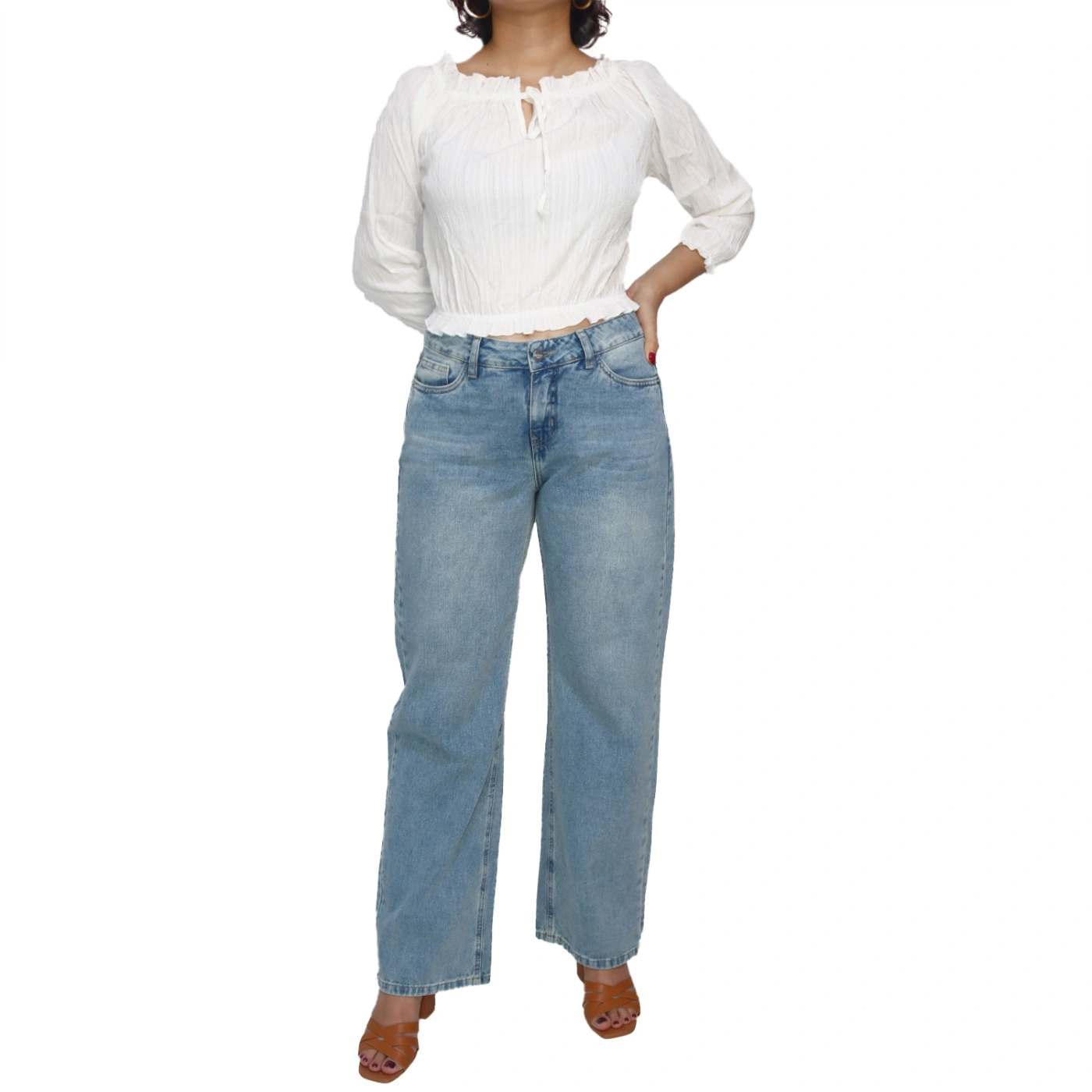 JEAN STRAIGHT  MUJER KAYRA POBLET PERFECT FIT PINK - 1