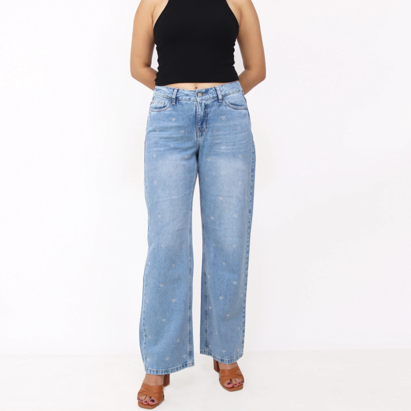 JEAN STRAIGHT MUJER KAYRA POBLET PERFECT FIT CORA PIEDRAS ICE 26 - 1