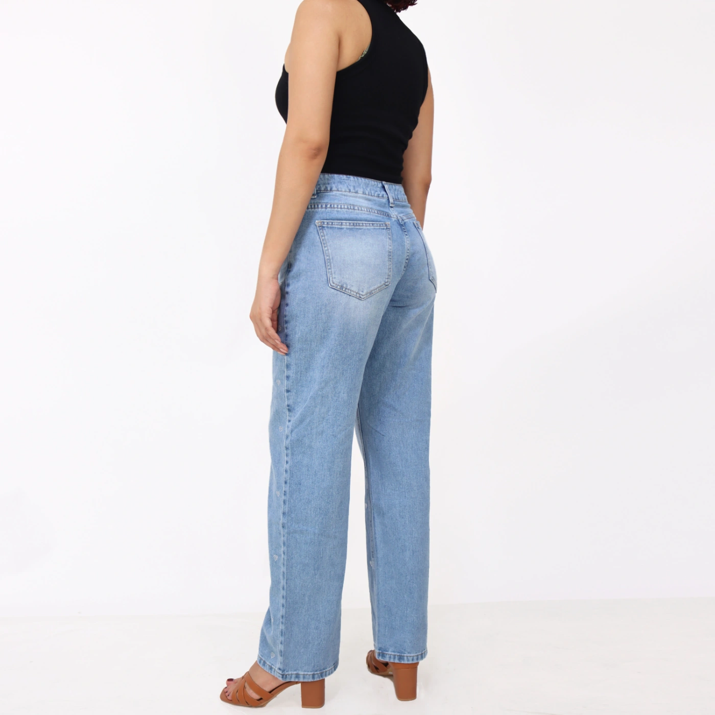 JEAN STRAIGHT MUJER KAYRA POBLET PERFECT FIT CORA PIEDRAS ICE 26 - 3