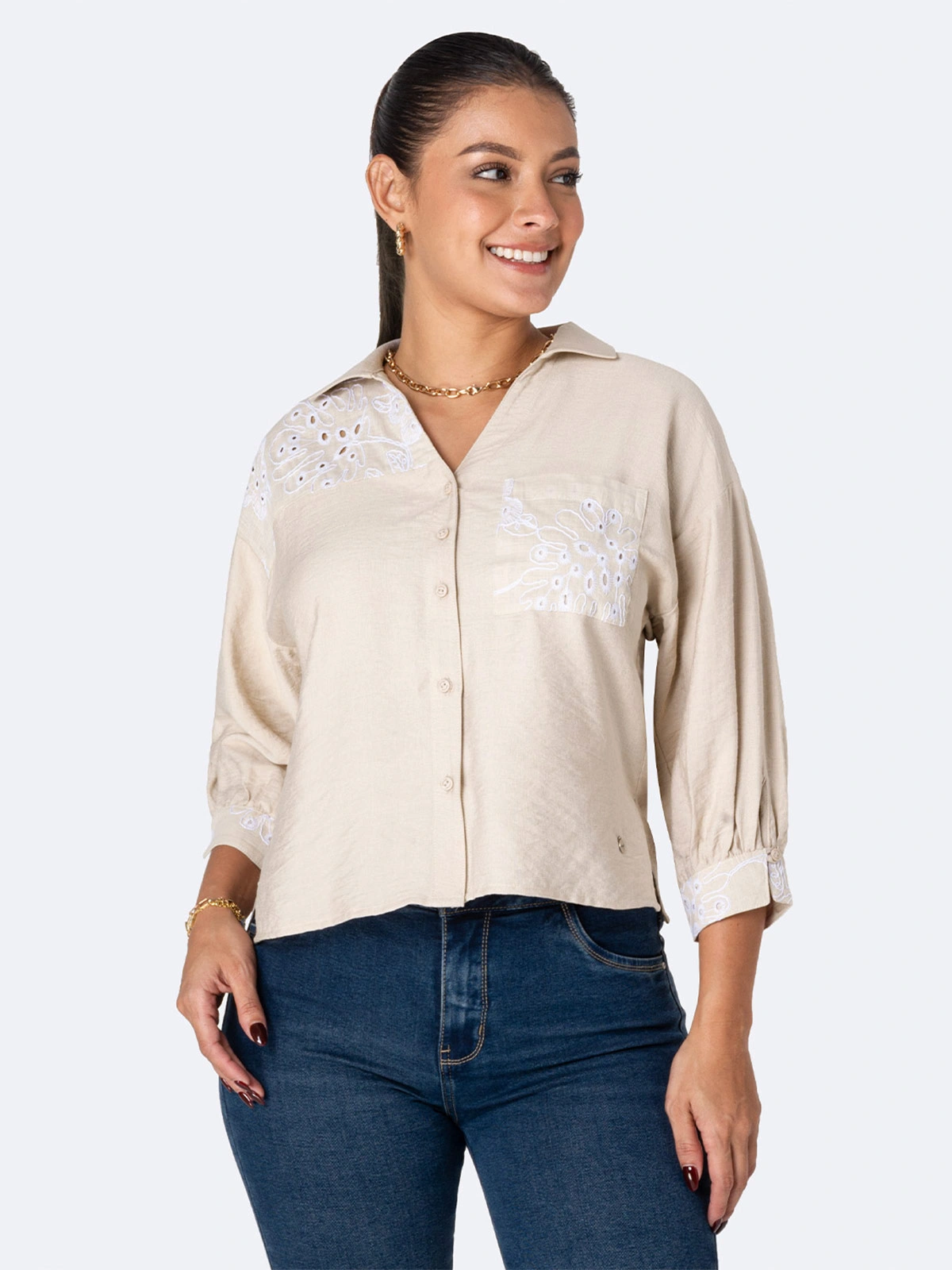 BLUSA MANGA 3/4 MUJER PIONIER SALMMA - 2
