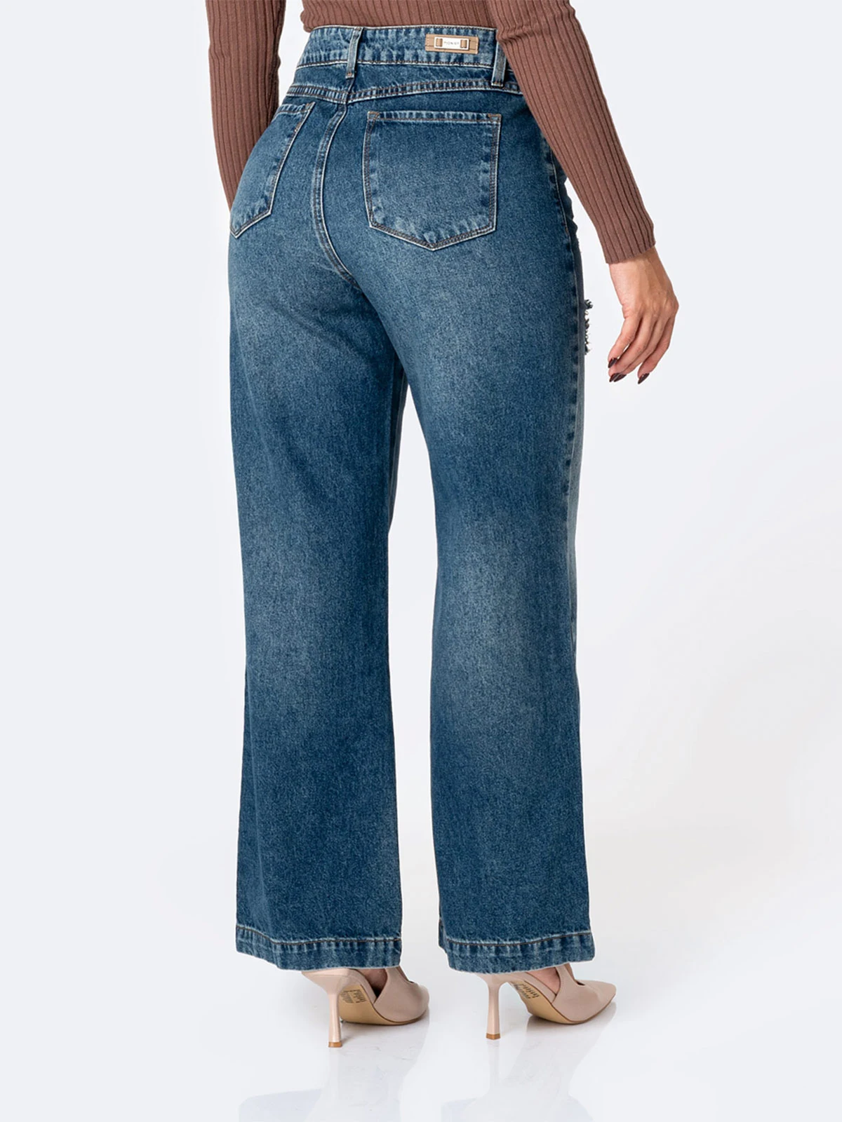 JEANS WIDE LEG MUJER PIONIER KELENAH - 3