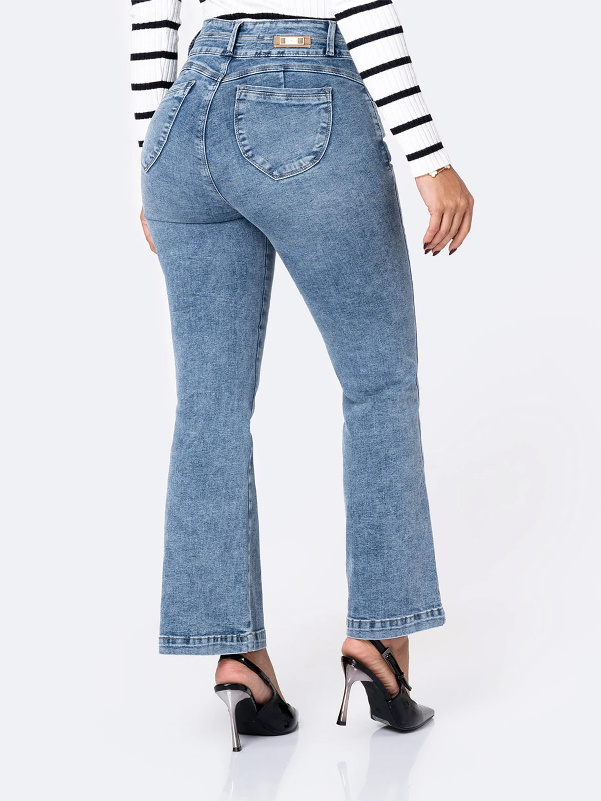 JEANS FLARE MUJER PIONIER BRYGIT - 3