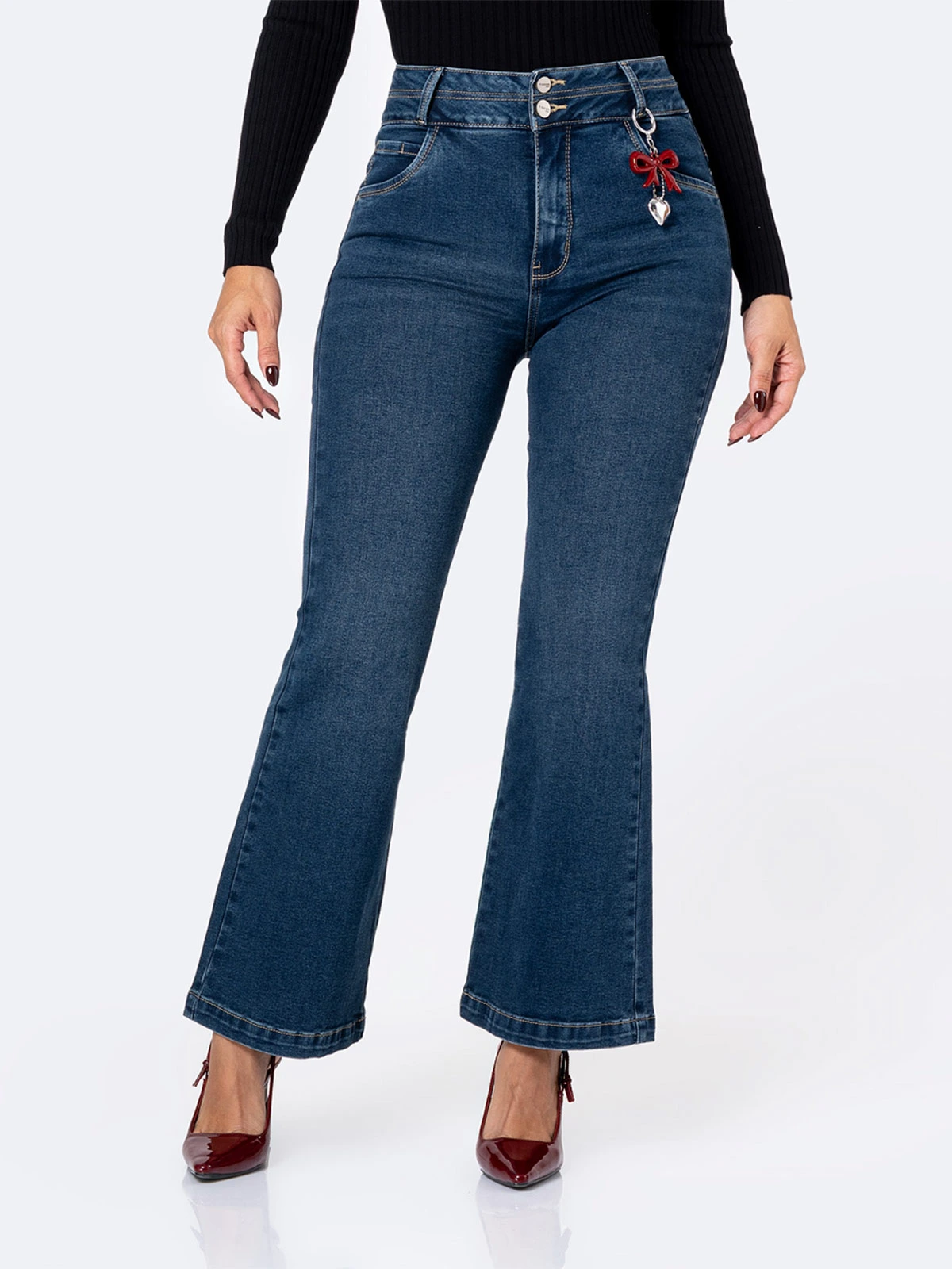 JEANS FLARE MUJER PIONIER BRYGIT - 2
