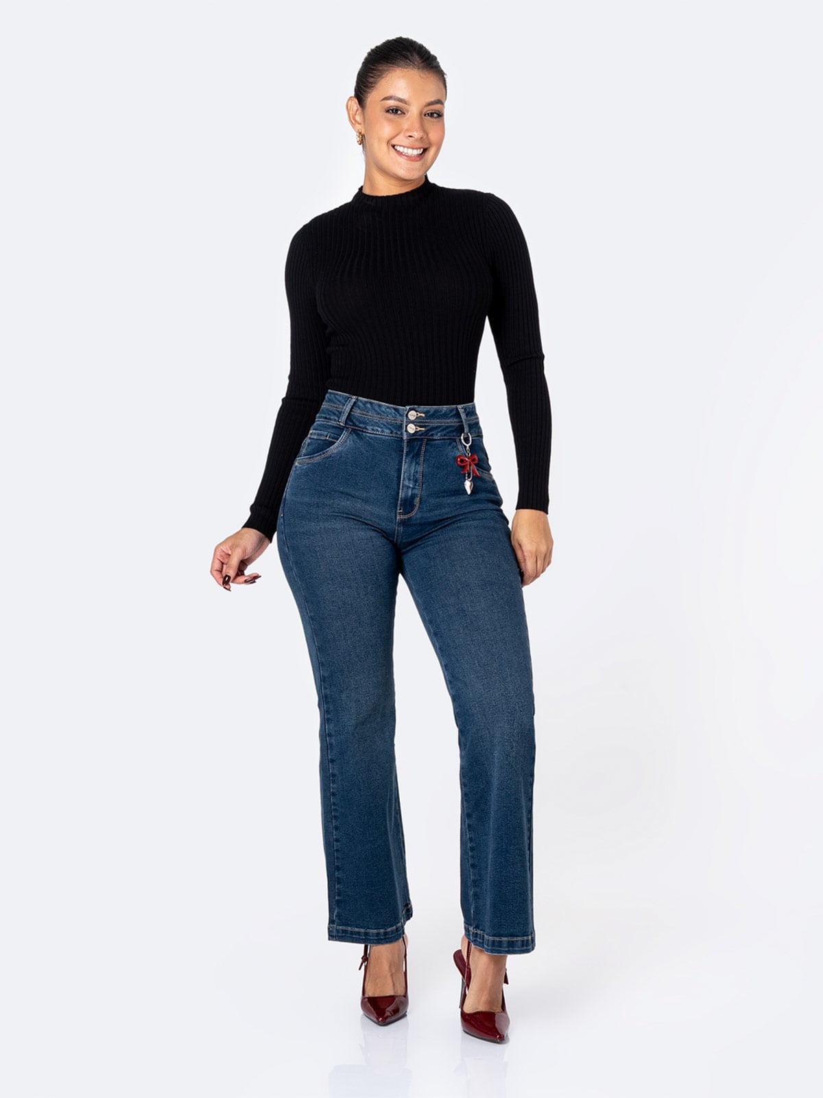 JEANS FLARE MUJER PIONIER BRYGIT - 1