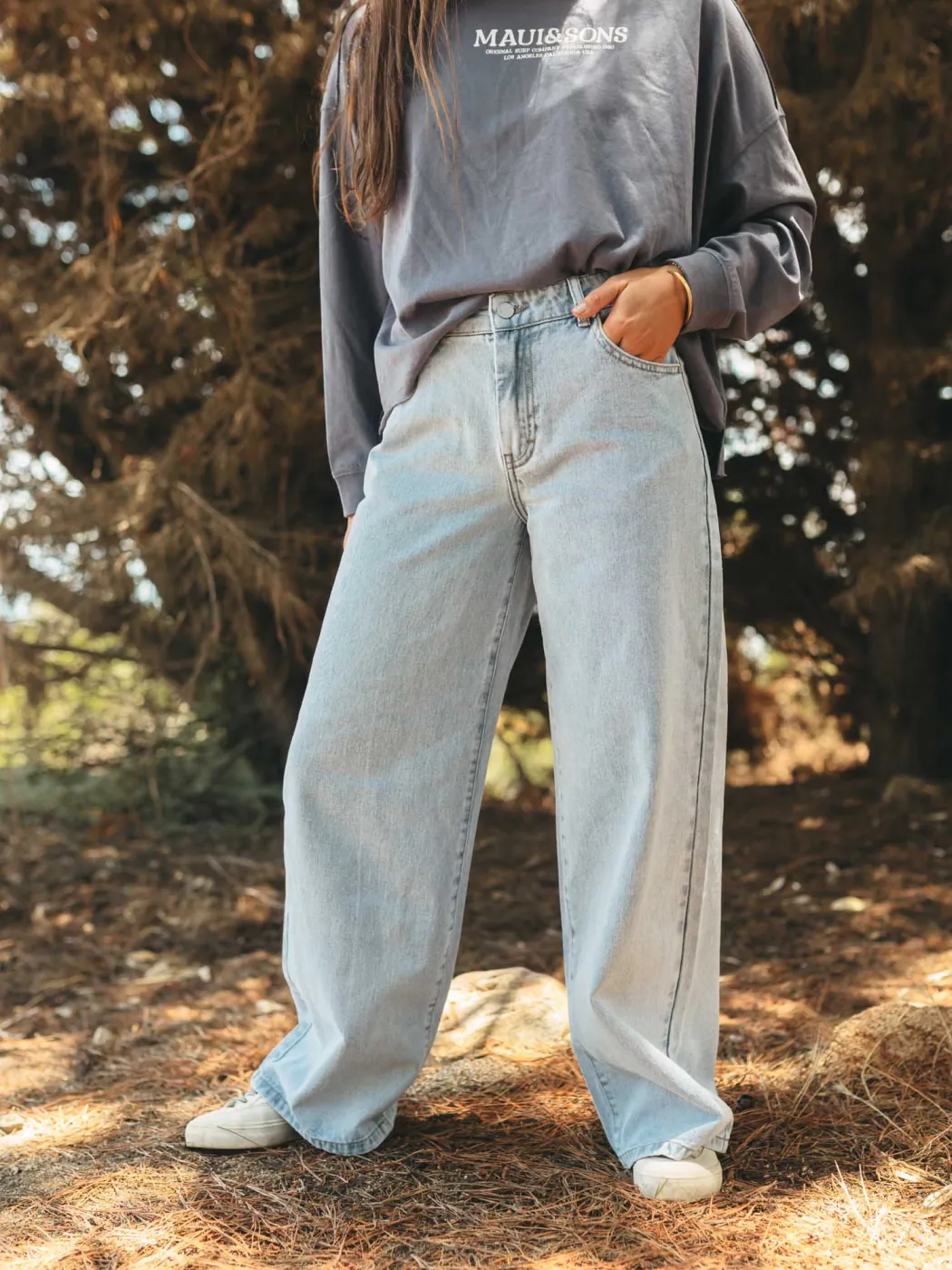 JEAN BAGGY MUJER MAUI AND SONS CELESTE - 4