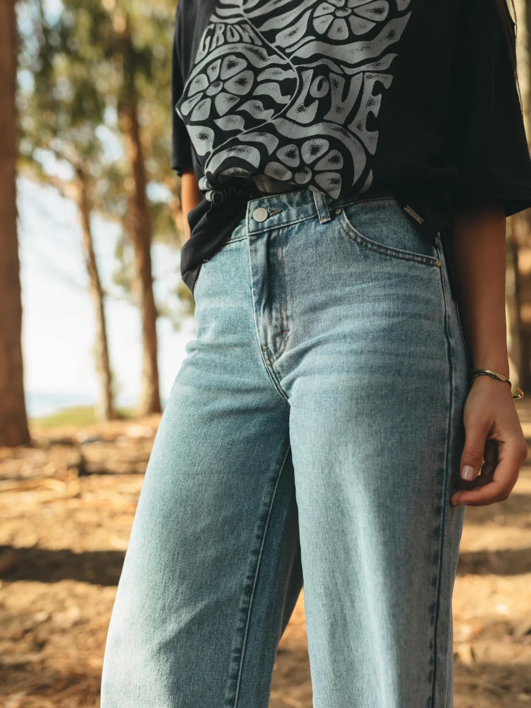 JEAN WIDELEG MUJER MAUI AND SONS CELESTE - 1
