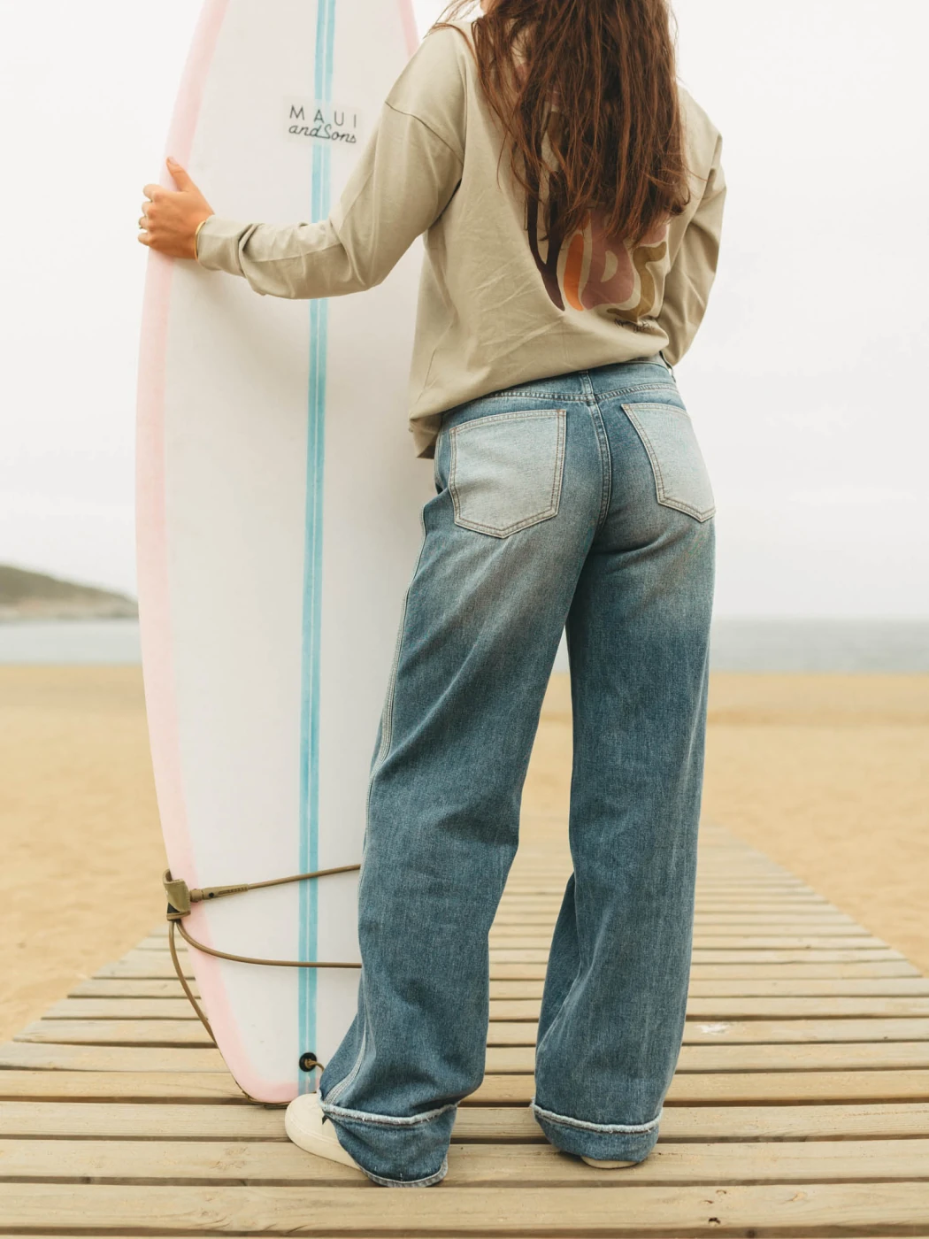 JEAN STRAIGHT MUJER MAUI AND SONS AZUL - 3