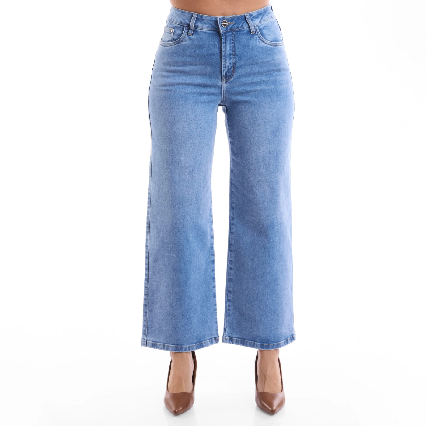 JEAN STRAIGHT CROPPED MUJER METAL JEANS BELGICA - 1