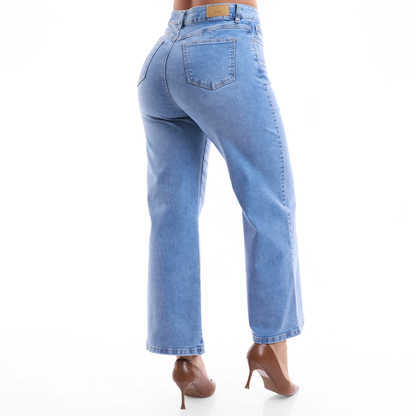 JEAN STRAIGHT CROPPED MUJER METAL JEANS BELGICA - 5