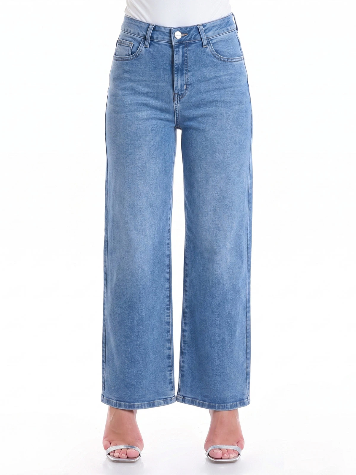 JEAN STRAIGHT CROPPED MUJER METAL JEANS BELGICA - 2