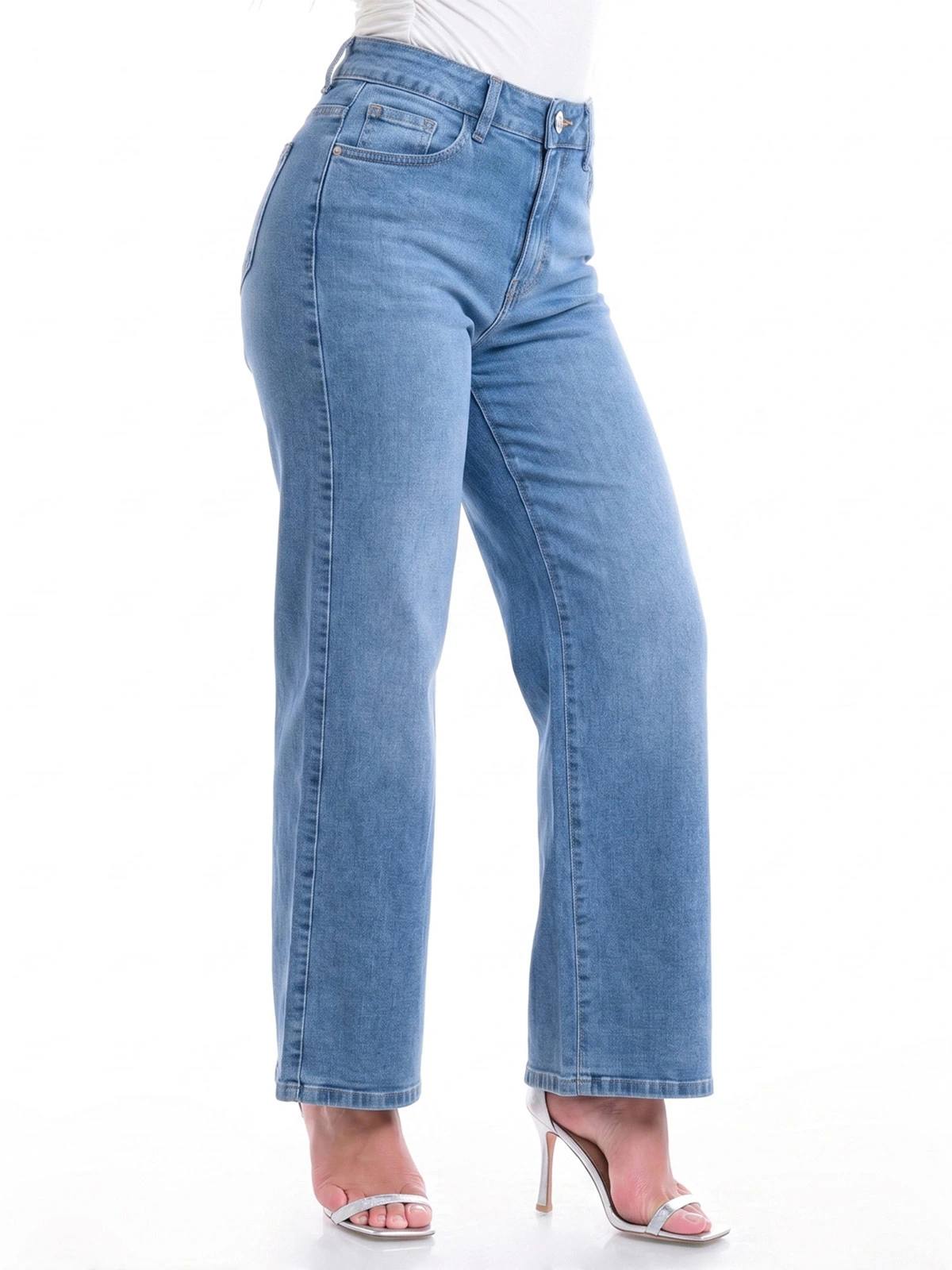 JEAN STRAIGHT CROPPED MUJER METAL JEANS BELGICA - 3