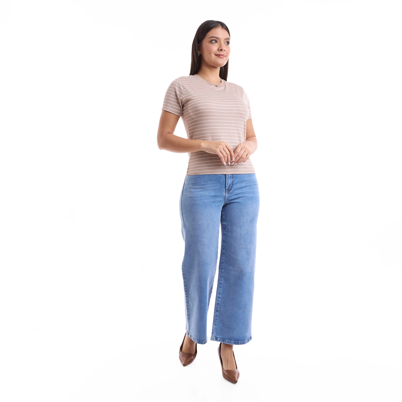 JEAN STRAIGHT CROPPED MUJER METAL JEANS BELGICA - 2