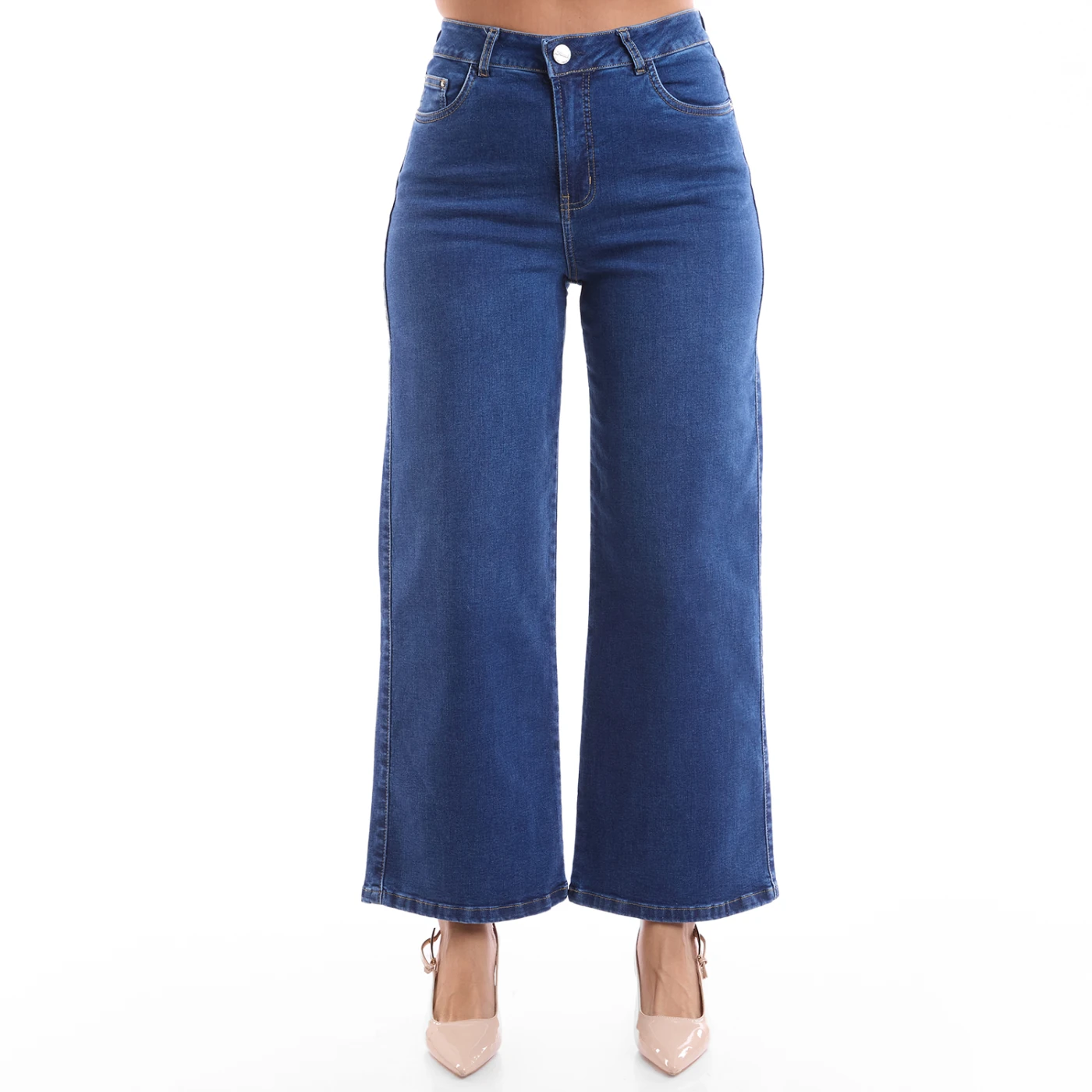 JEAN STRAIGHT CROPPED MUJER METAL JEANS BELGICA - 1