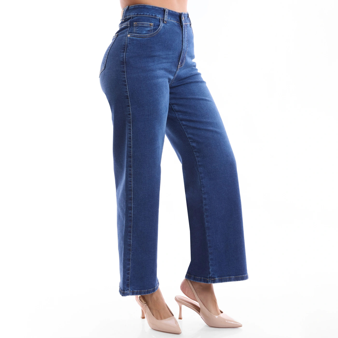 JEAN STRAIGHT CROPPED MUJER METAL JEANS BELGICA - 4