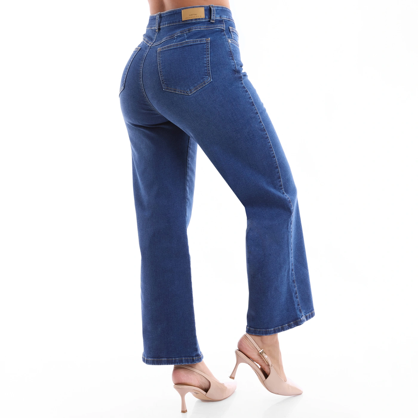 JEAN STRAIGHT CROPPED MUJER METAL JEANS BELGICA - 5