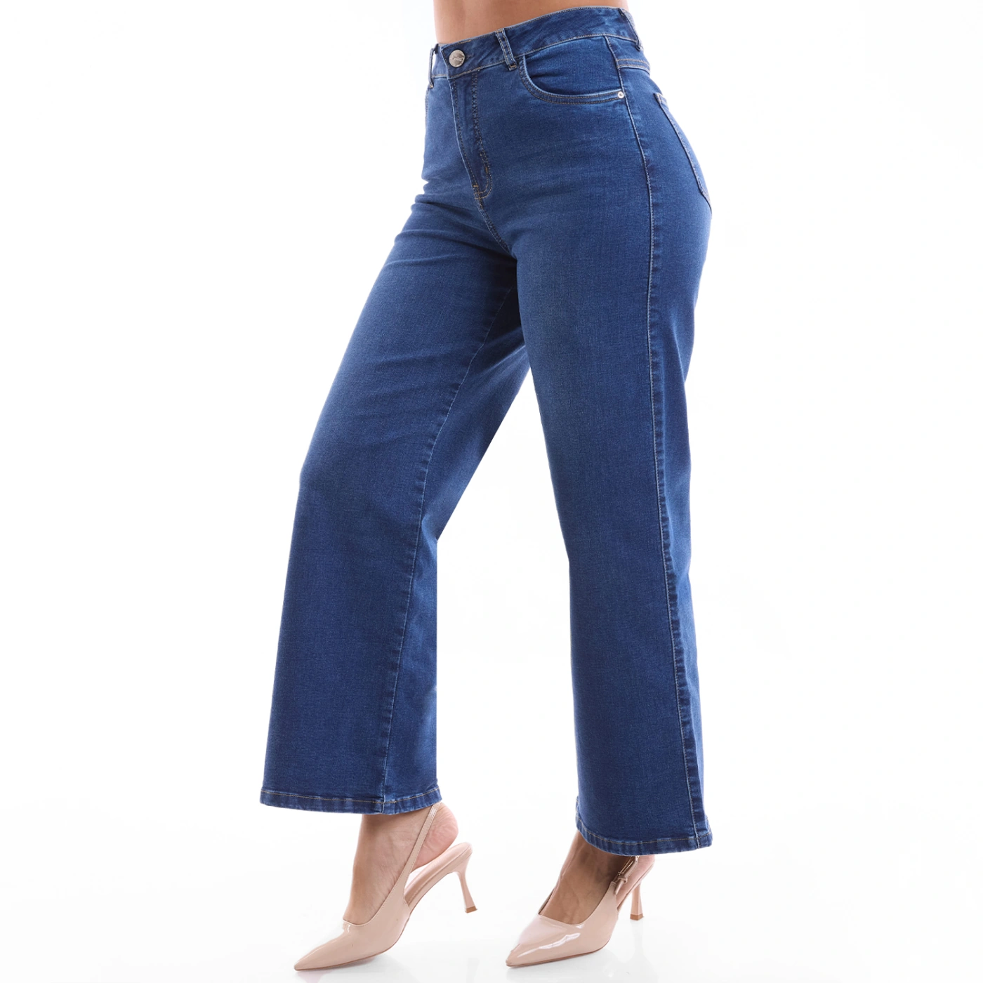 JEAN STRAIGHT CROPPED MUJER METAL JEANS BELGICA - 3