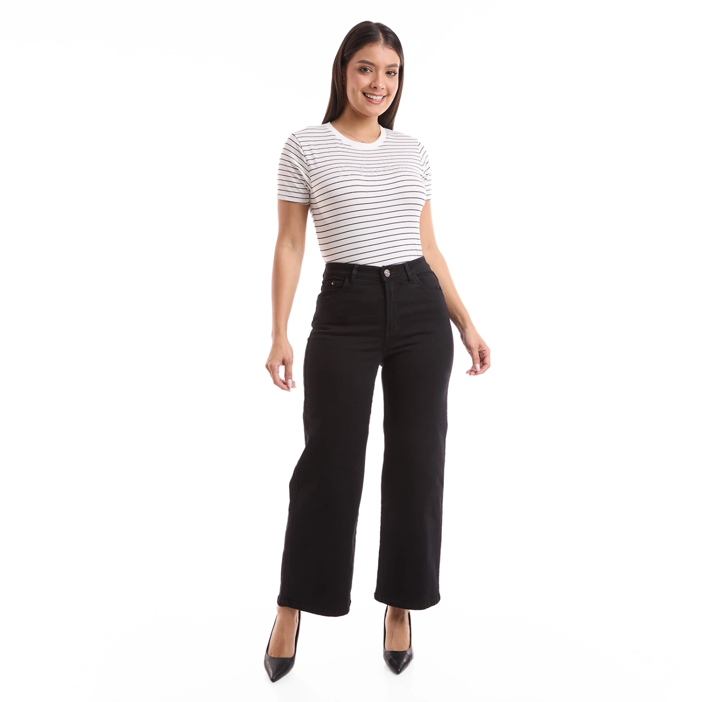 JEAN STRAIGHT CROPPED MUJER METAL JEANS BELGICA - 1