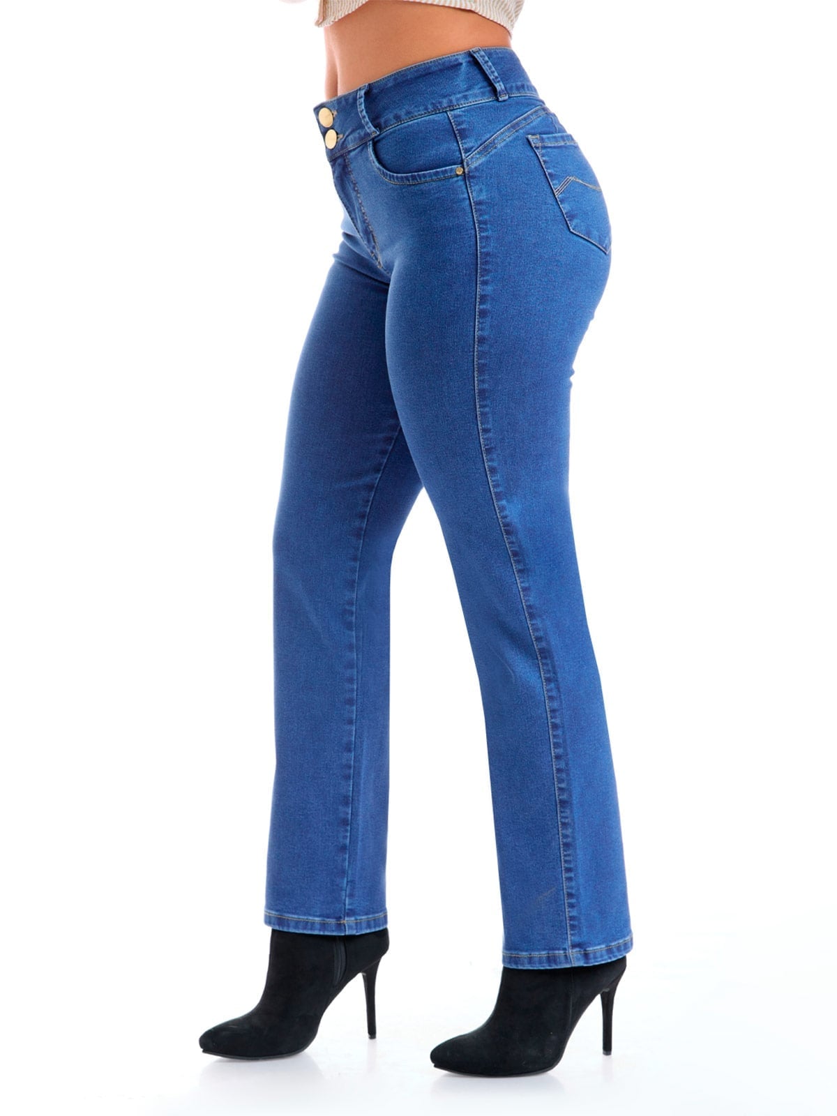 JEANS STRAIGHT MUJER METAL JEANS ELENA - 3